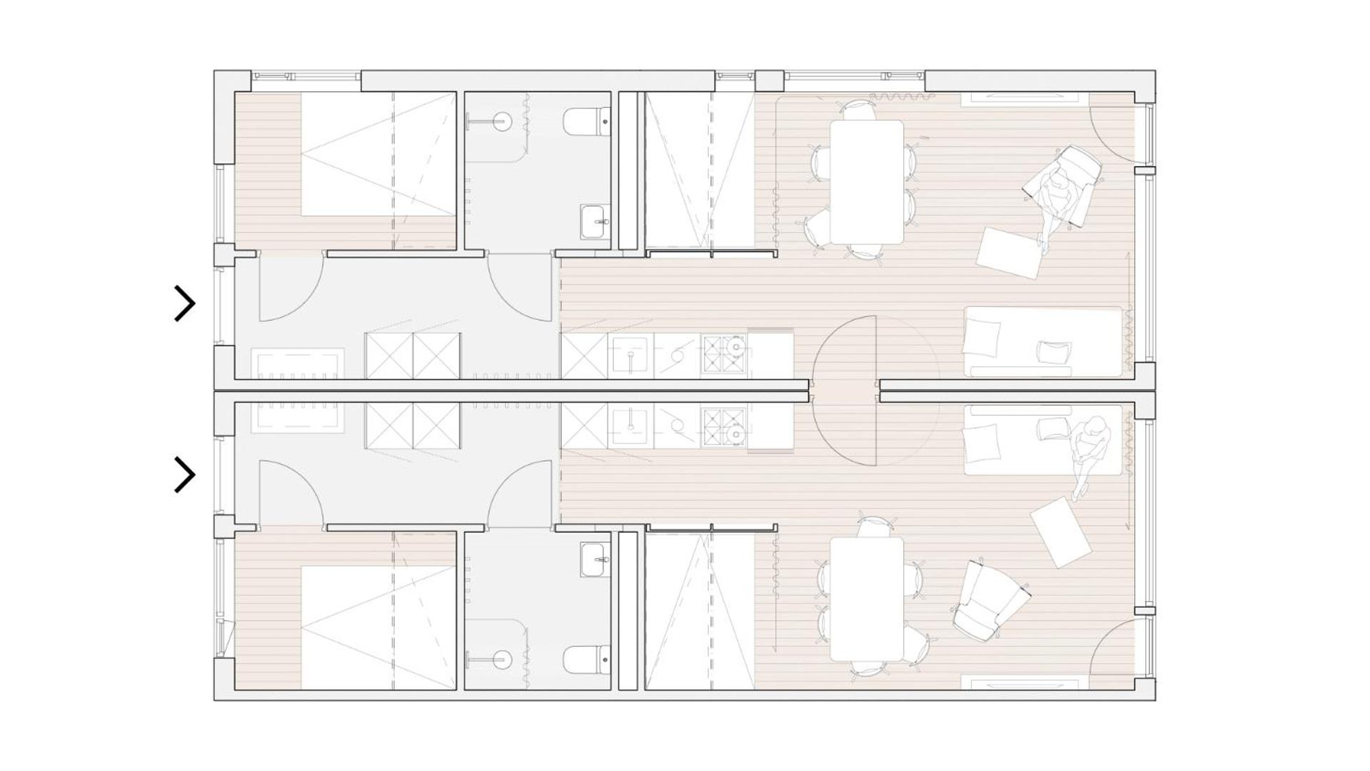 Apartment with 12 beds