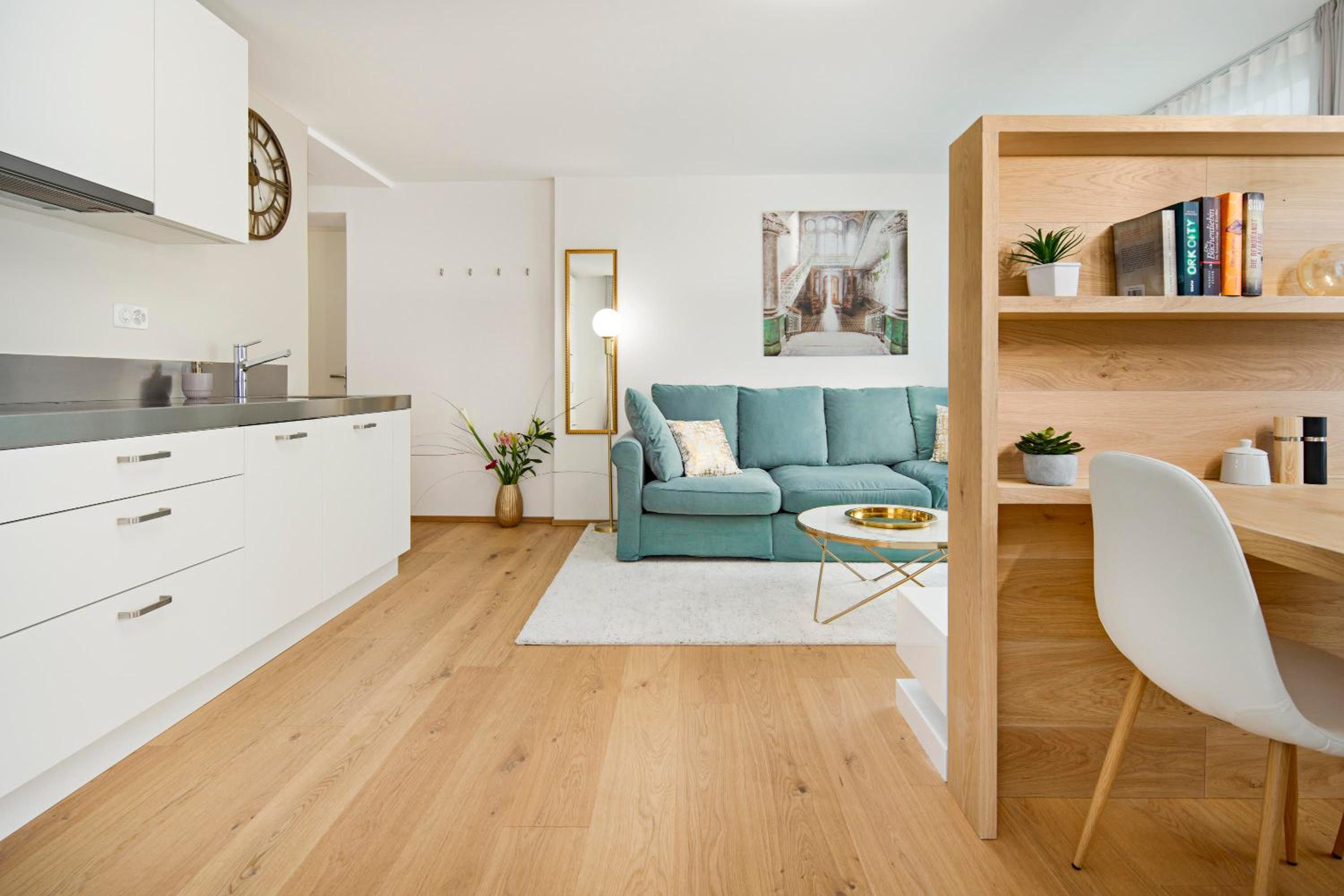 Modernes Apartment mit 1 Schlafzimmer photo 1