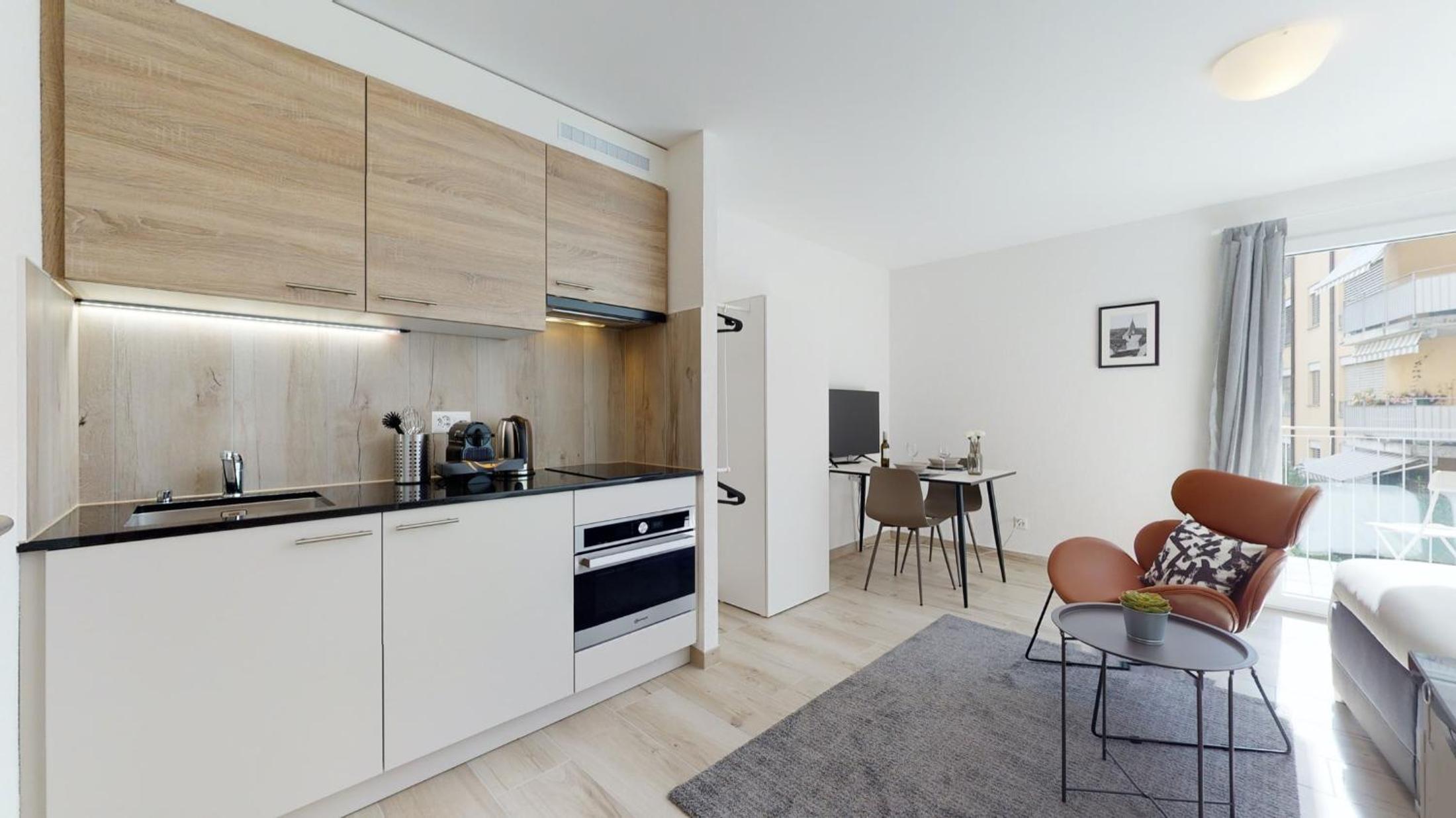 Studio with Balcony