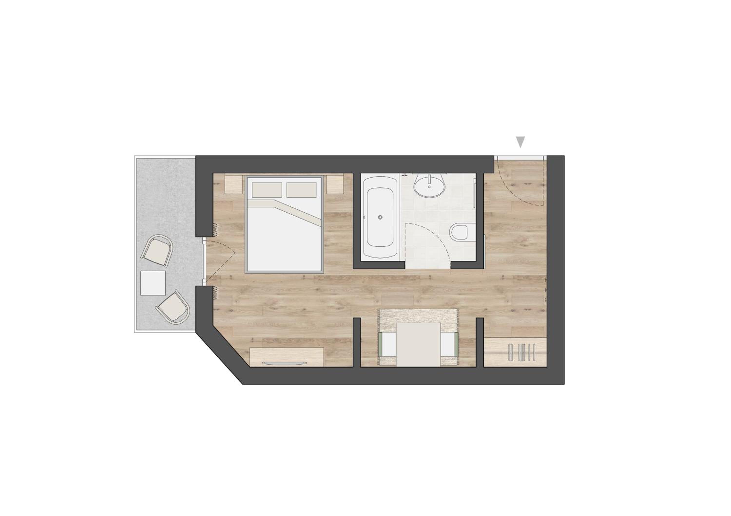Double Room with Terrace - Photo 4