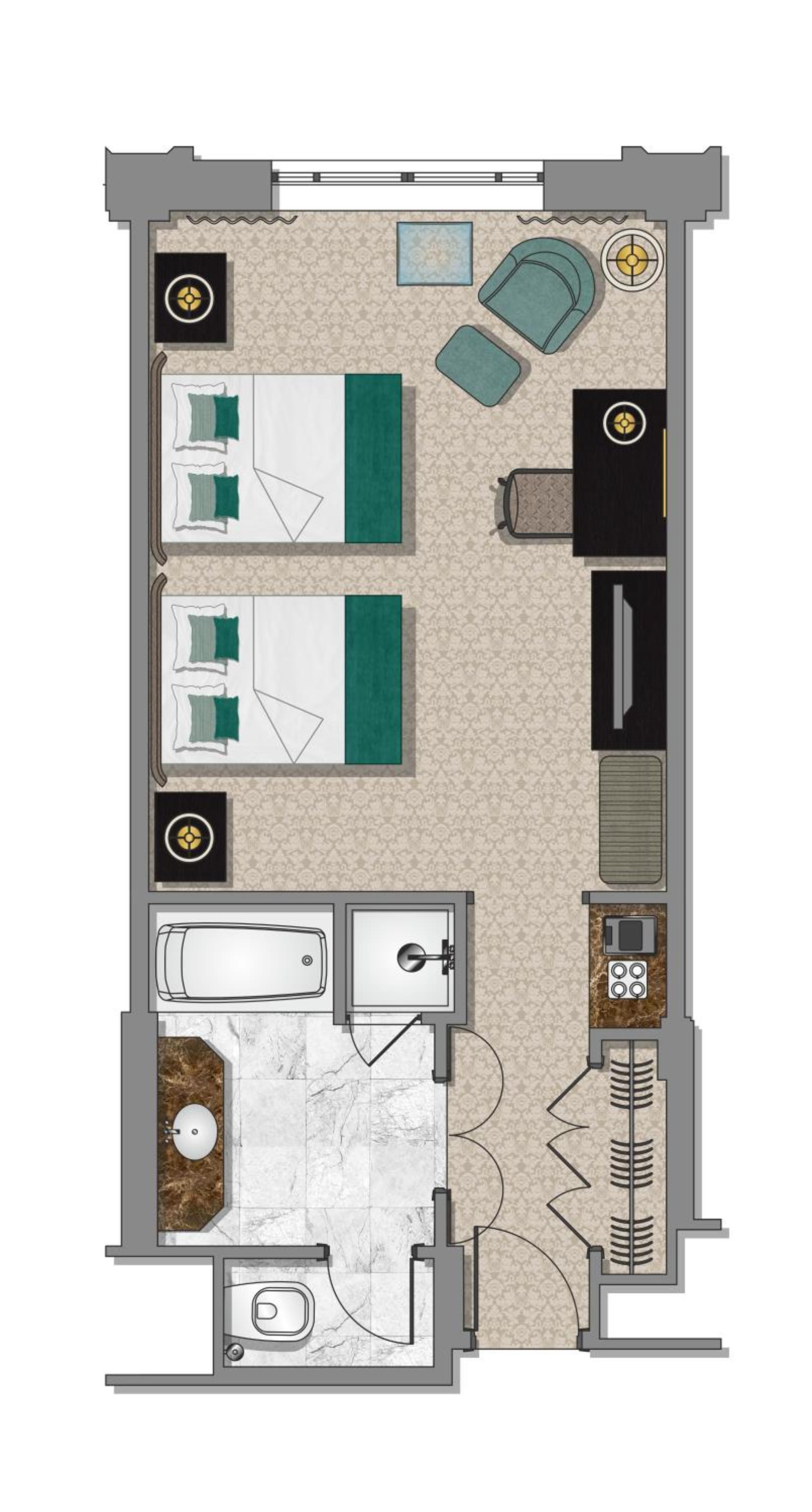 Classic Queen Room with Two Queen Beds photo 3