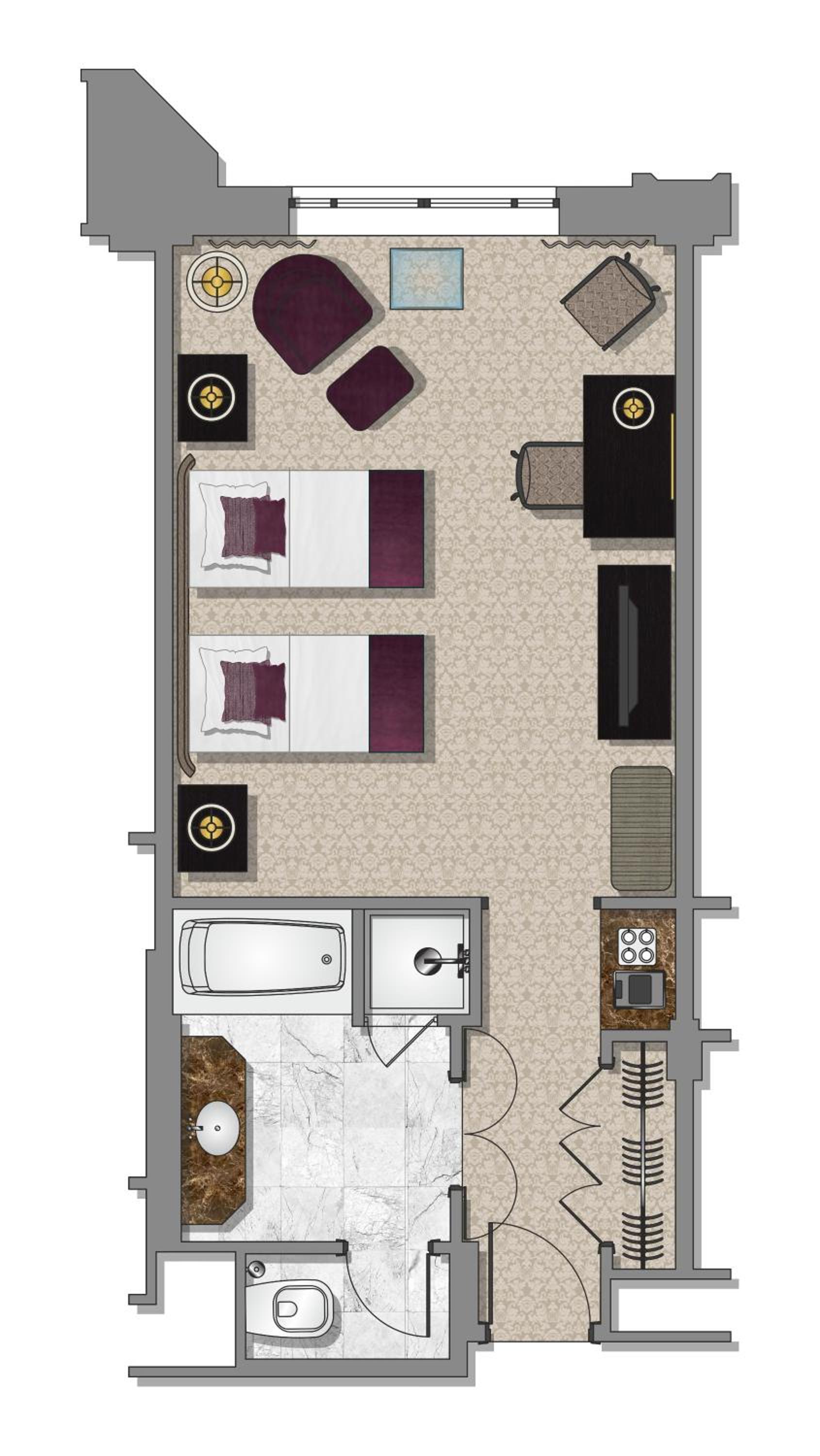 Classic Twin Room with Courtyard View photo 3