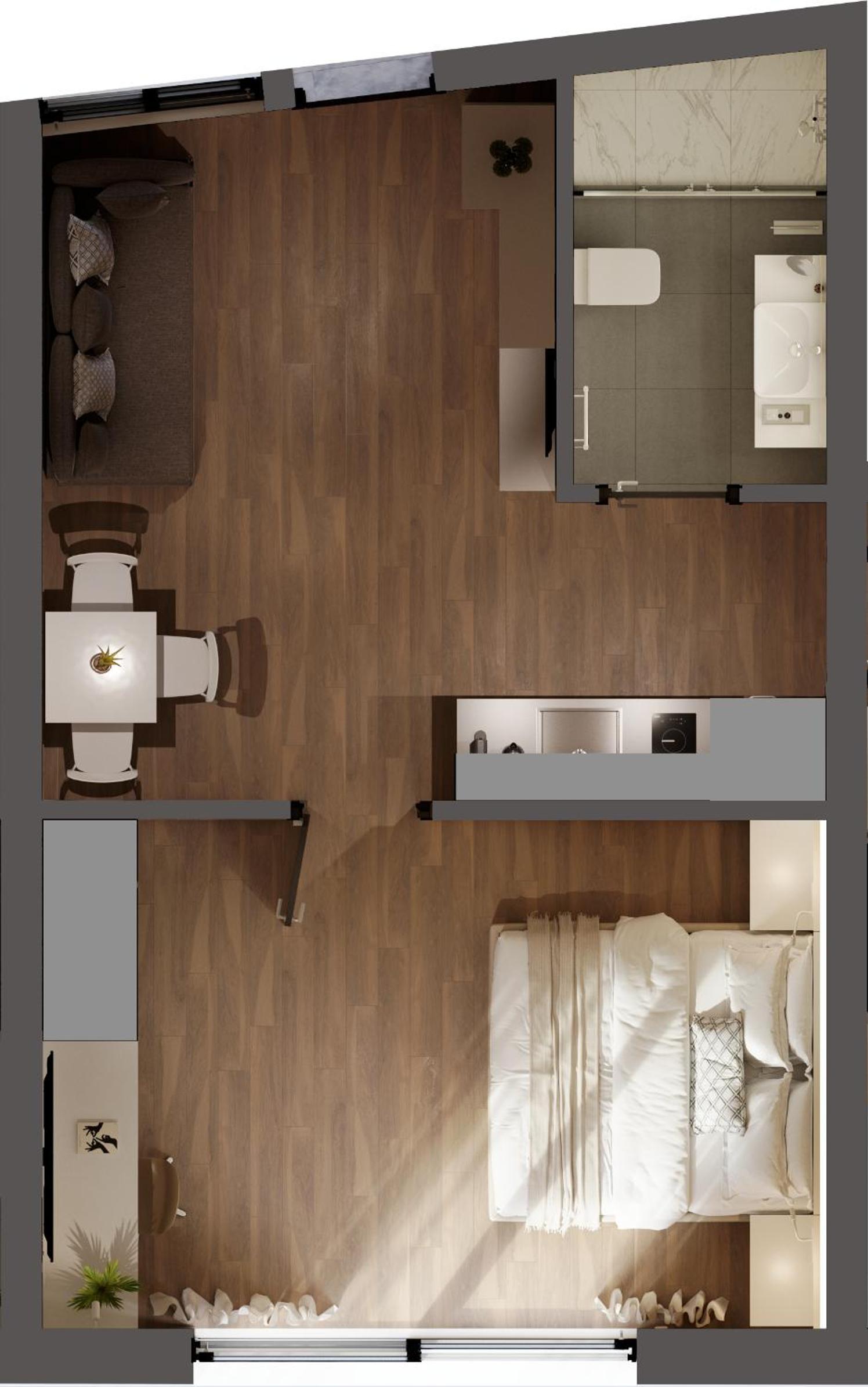 One-Bedroom Superior Apartment with Balcony photo 3
