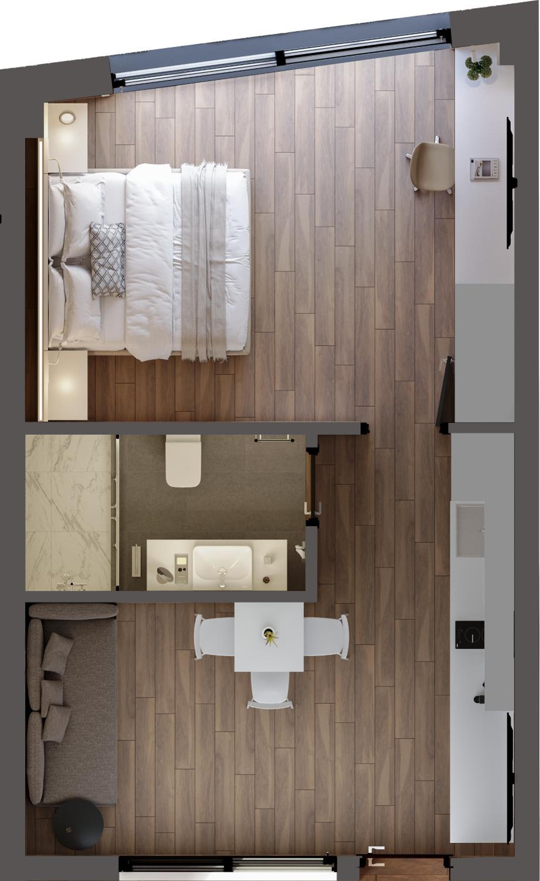 One-Bedroom Apartment with Private Garden photo 2