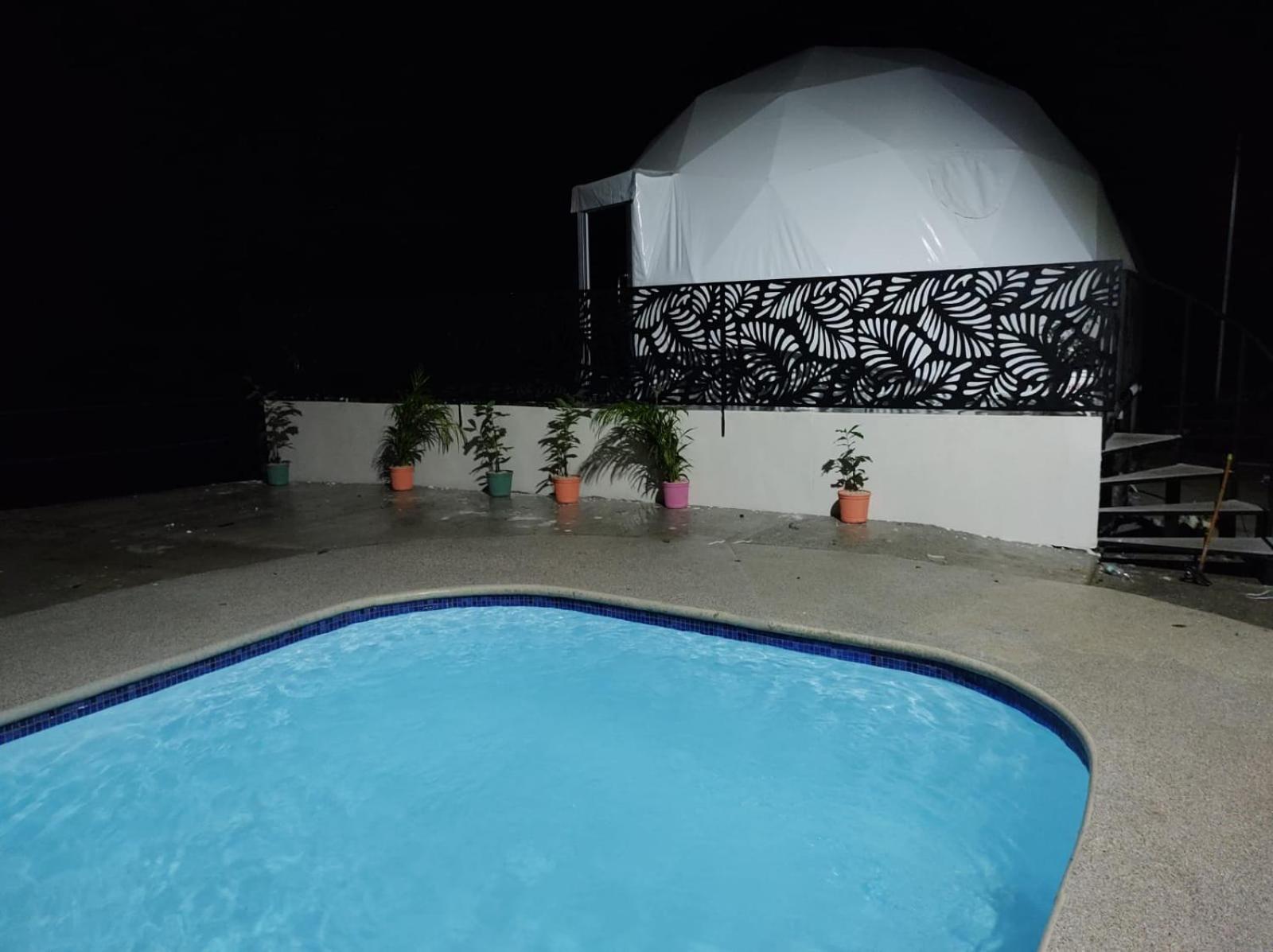 Glamping Tent with Pool View