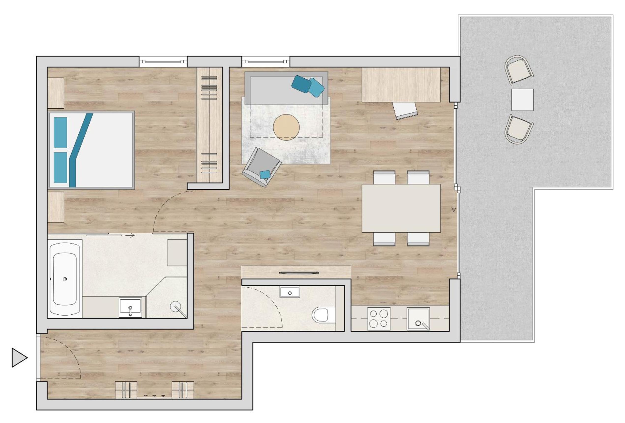 One-Bedroom Apartment (2-4 Adults)  photo 3