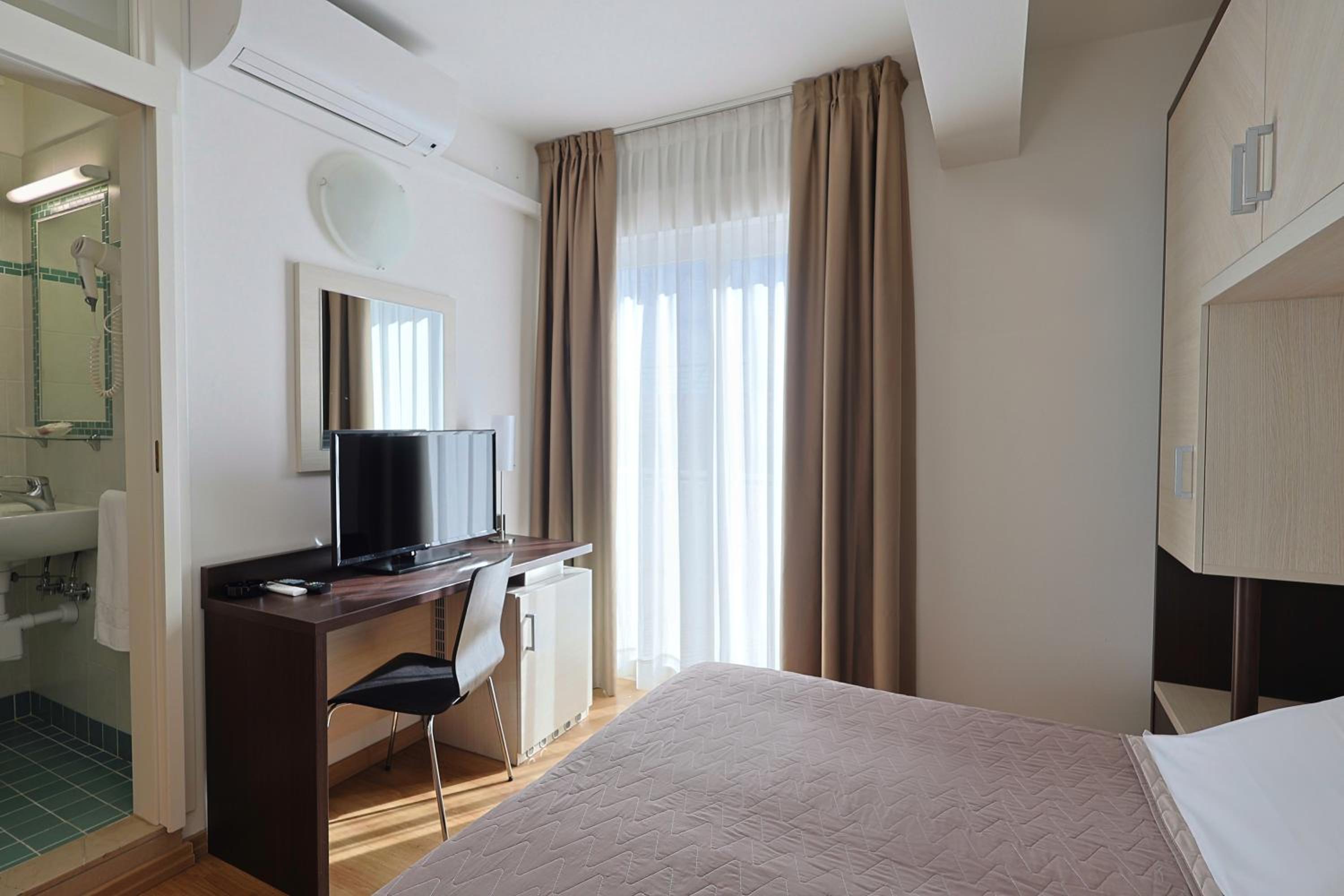 Small Double Room with Balcony and Side Sea View