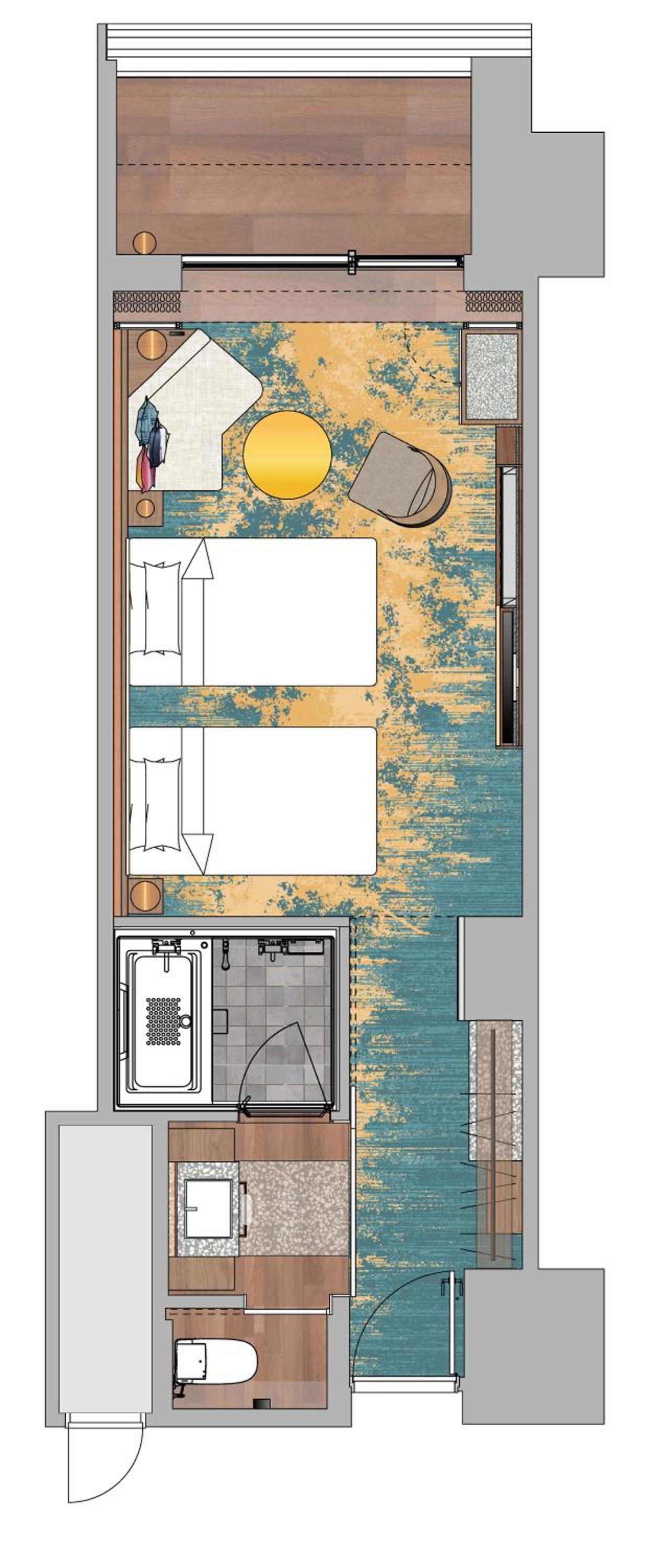 Twin Room  with Club Lounge Access - Photo 3