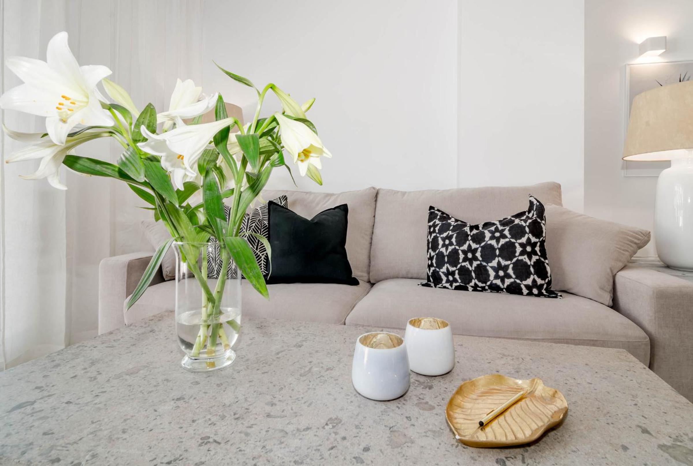 Apartamento con vista al jardín