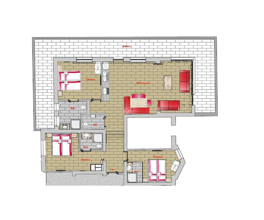 Three-Bedroom Apartment