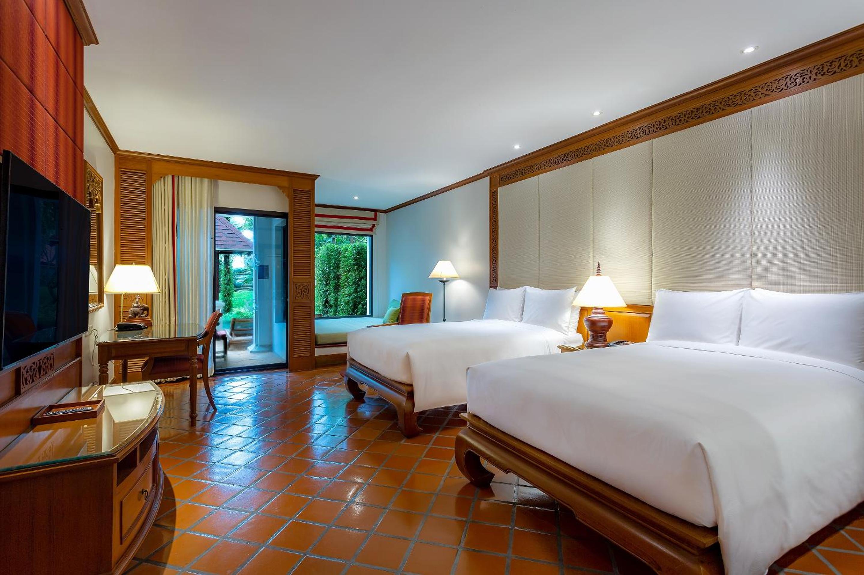Double Room with Two Double Beds and Pool View - Grande Premium Pool Access