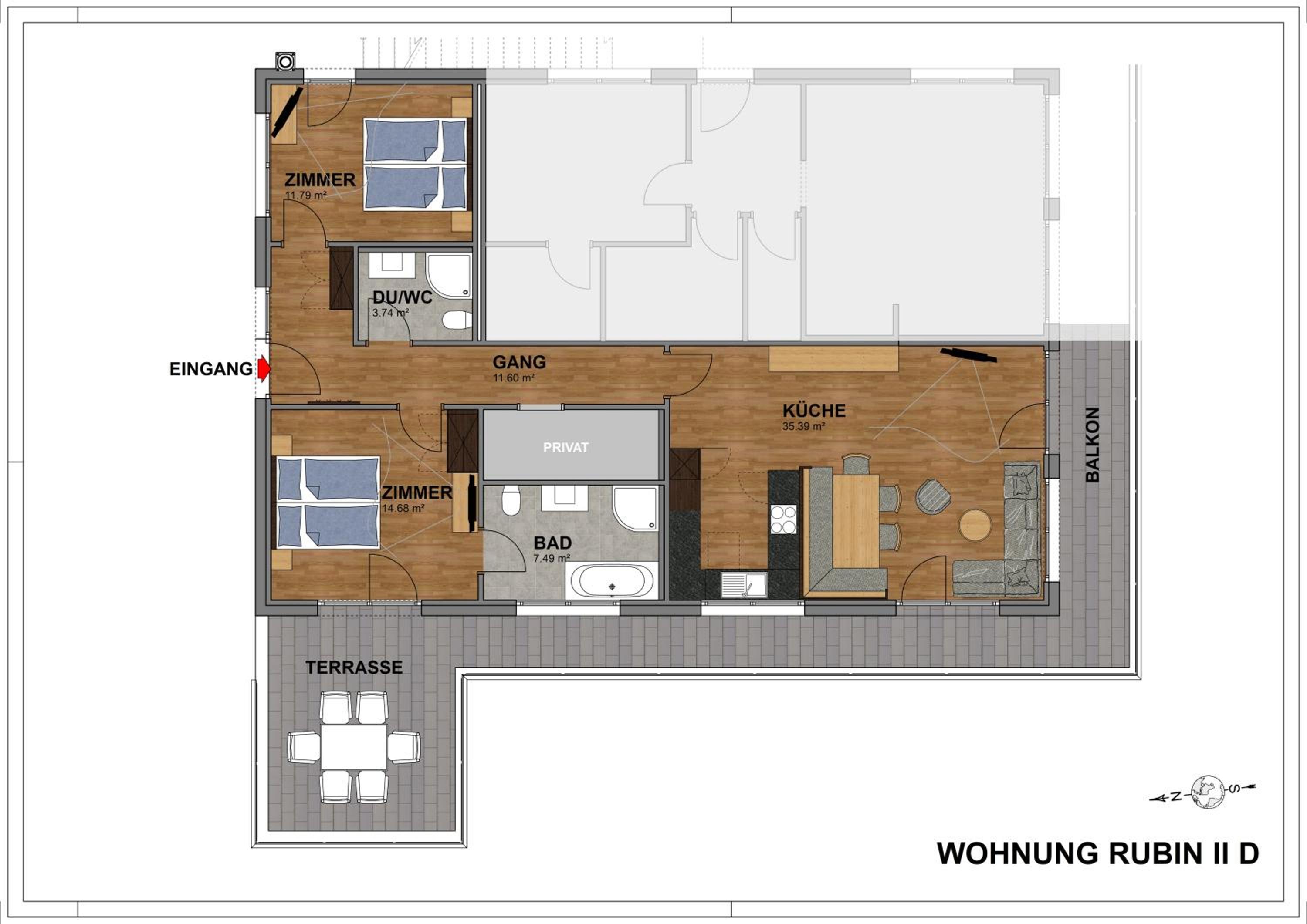 Two-Bedroom Apartment photo 2
