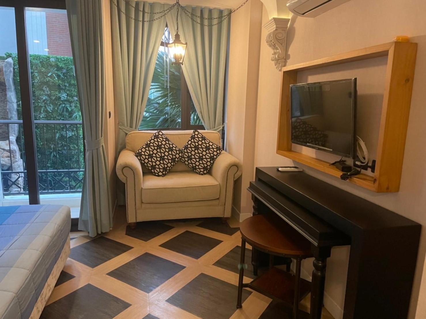 Studio with Pool View