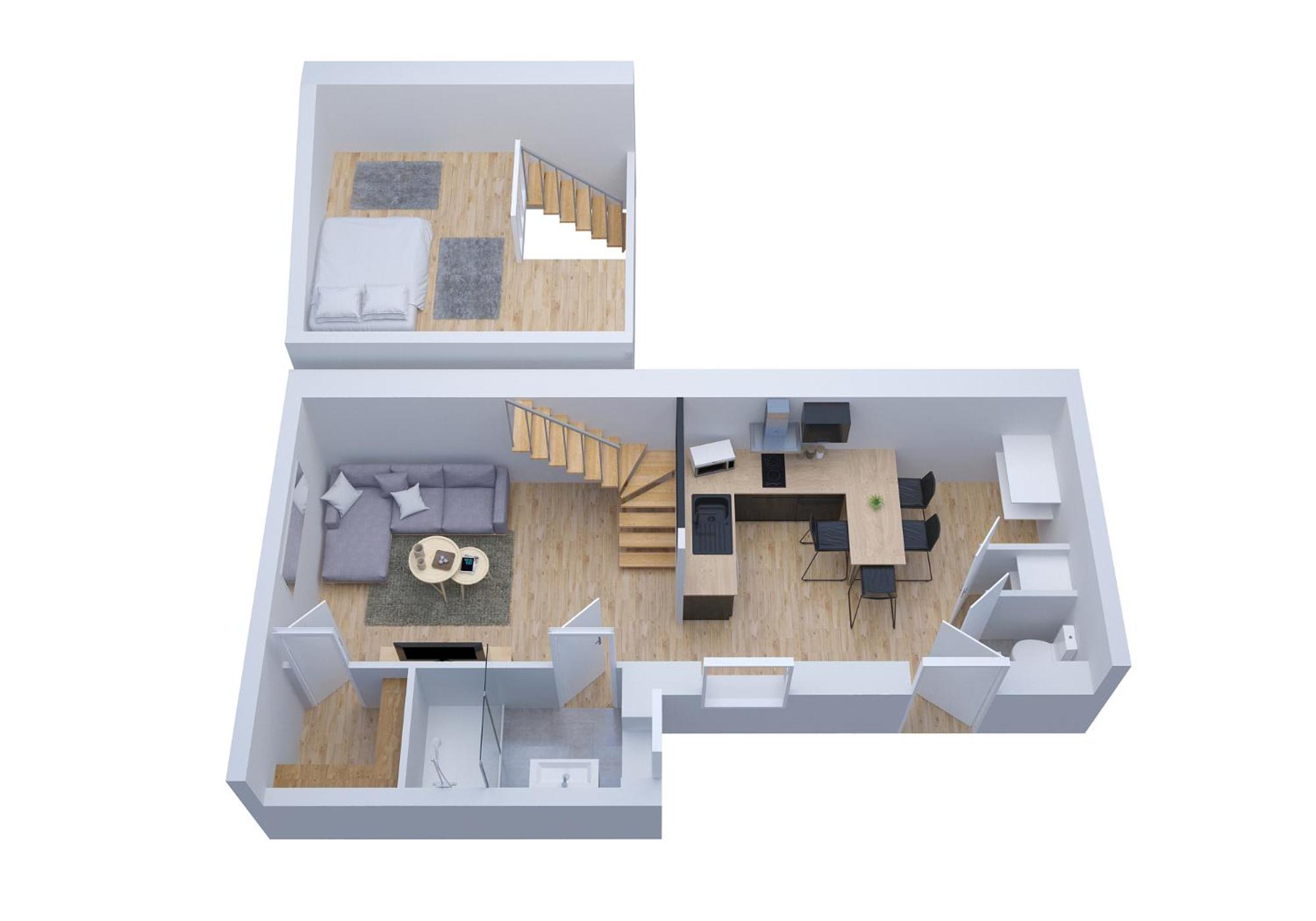 Apartment - Split Level - Photo 2