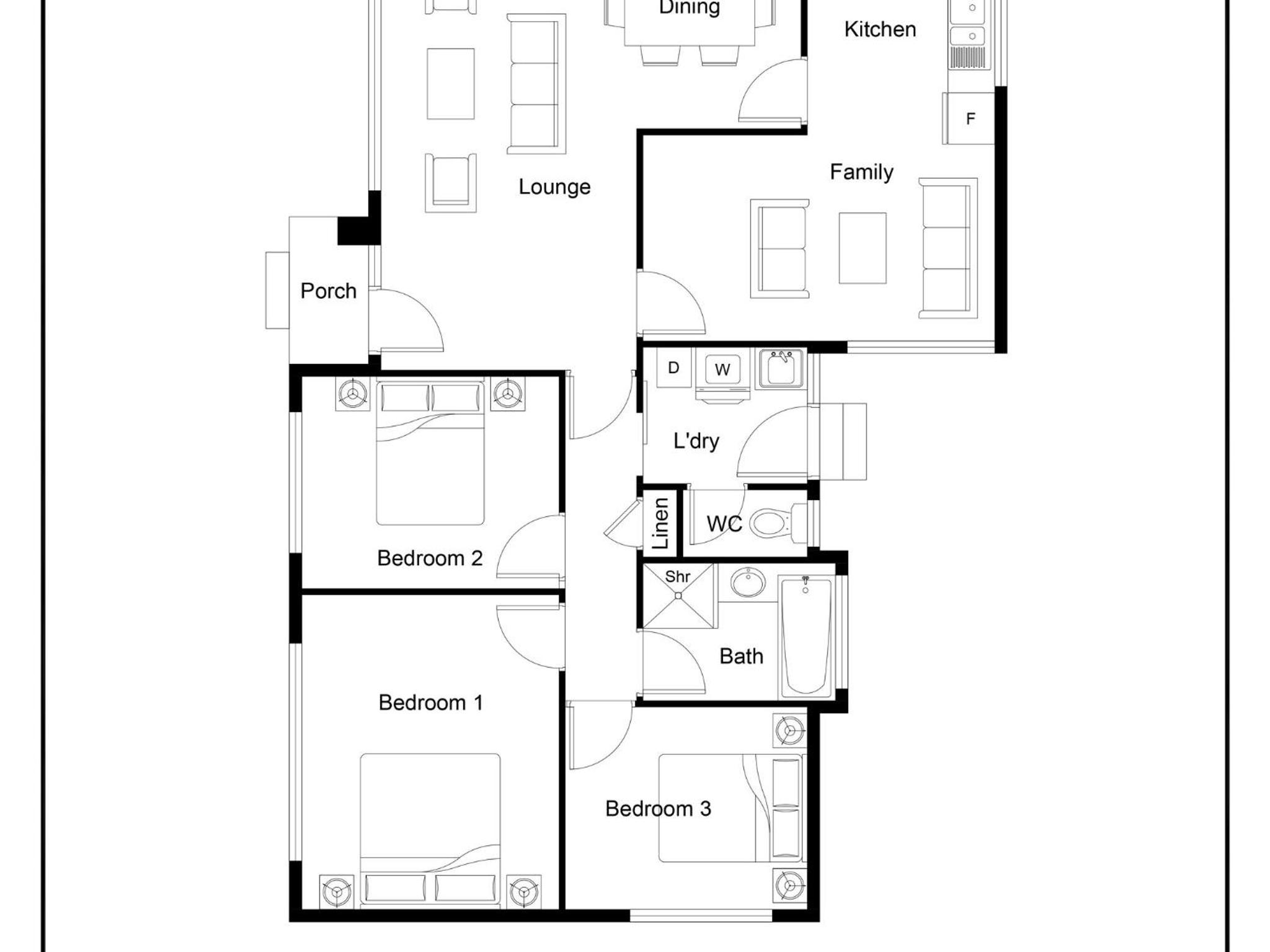 Three-Bedroom House photo 3