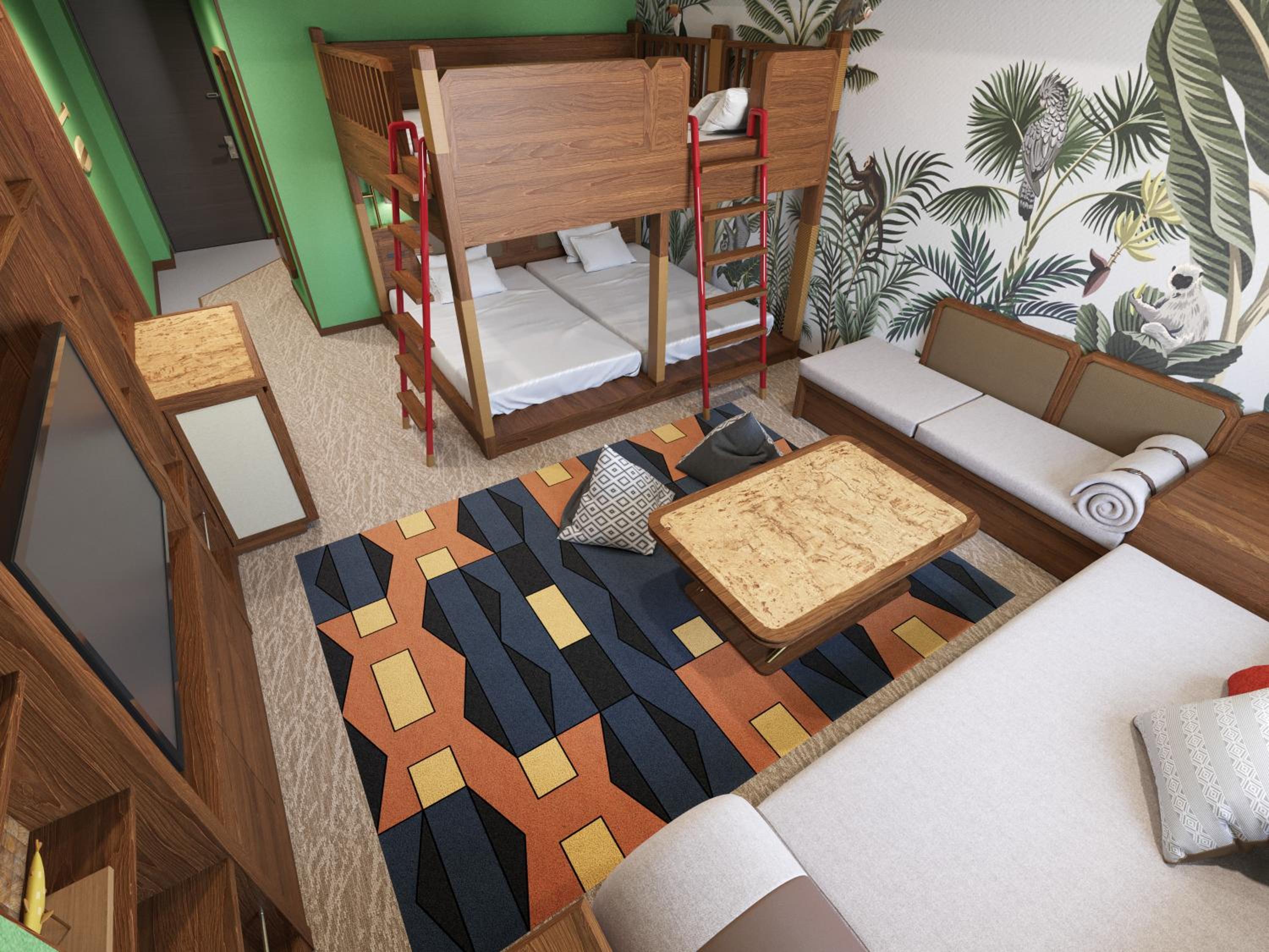Concept Room with Bunk Beds (2 people) - High Floor  - JYLZ