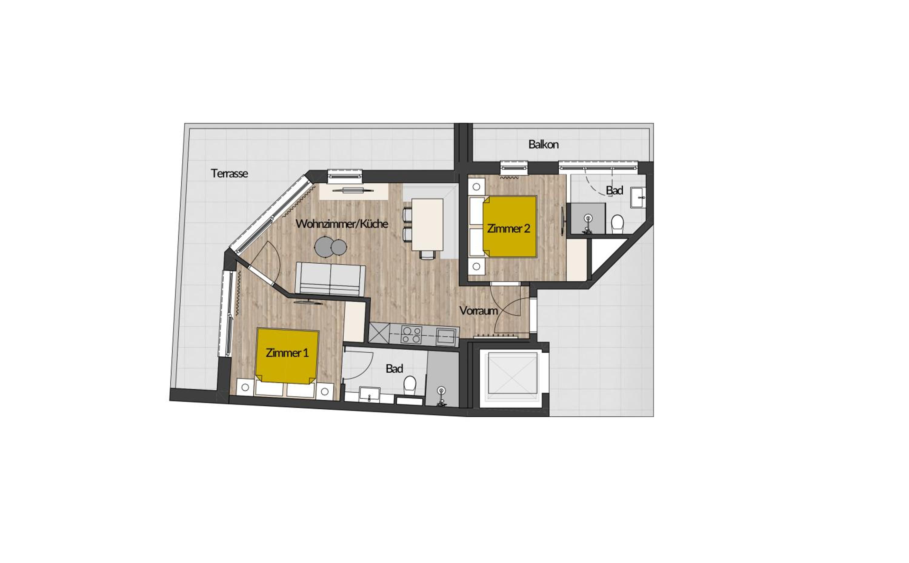 Two-Bedroom Apartment photo 3
