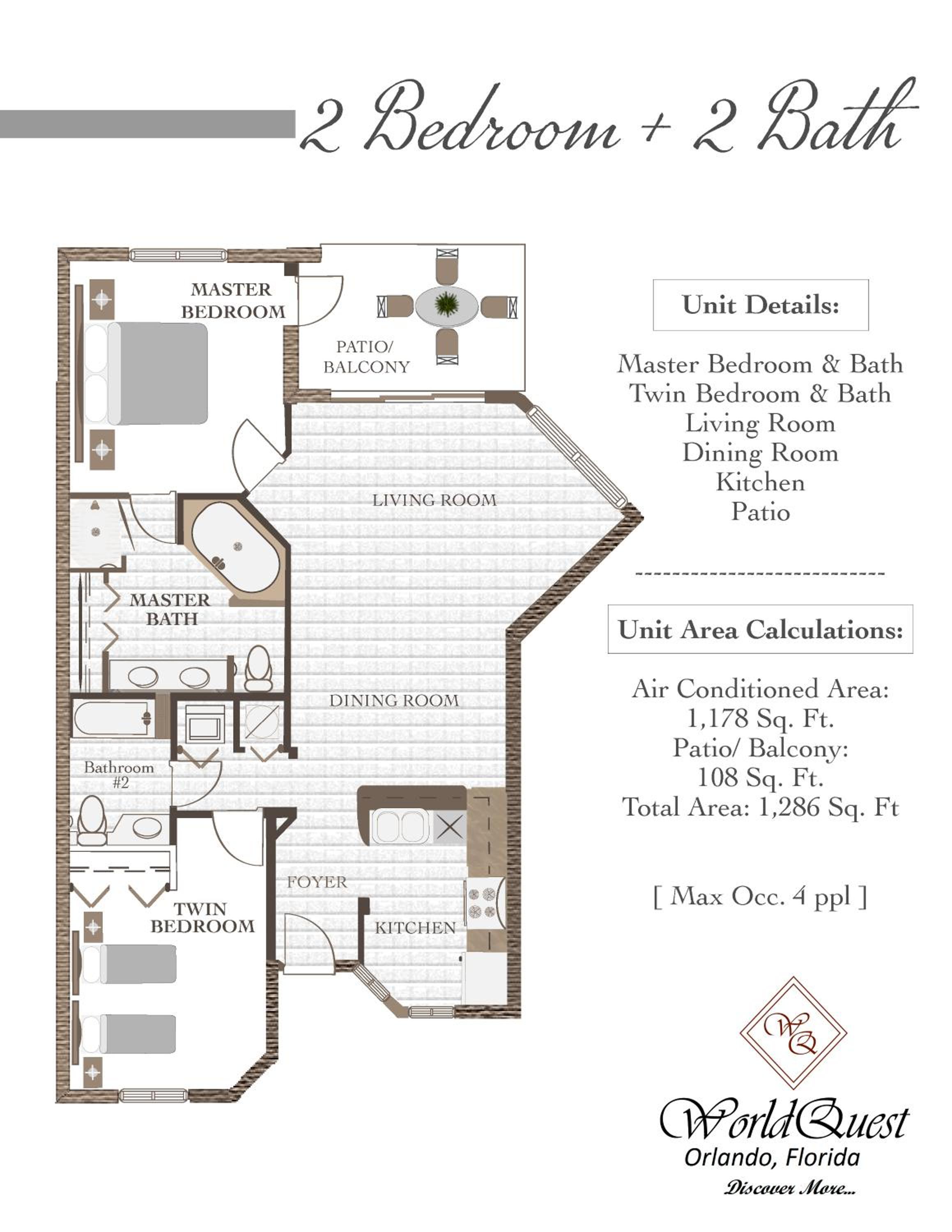 Two-Bedroom Family Room