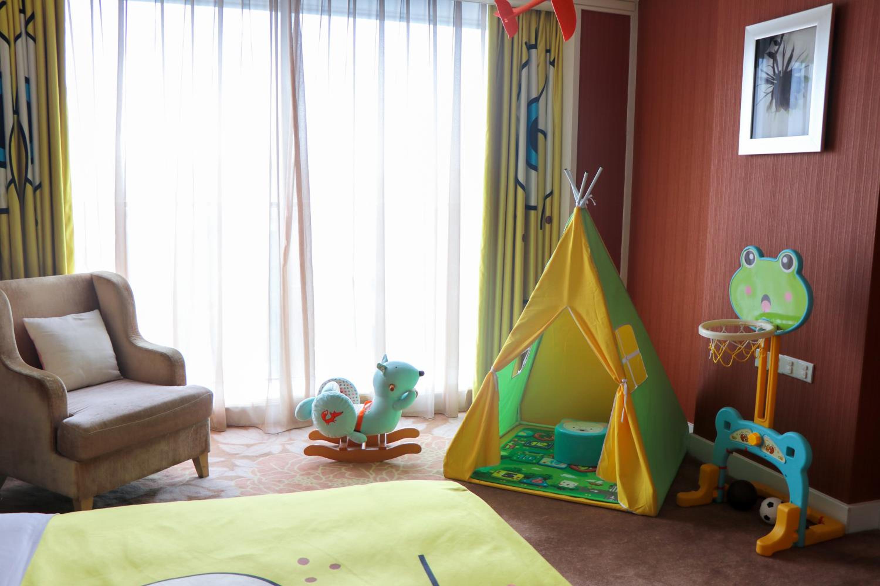 Family Room with City View