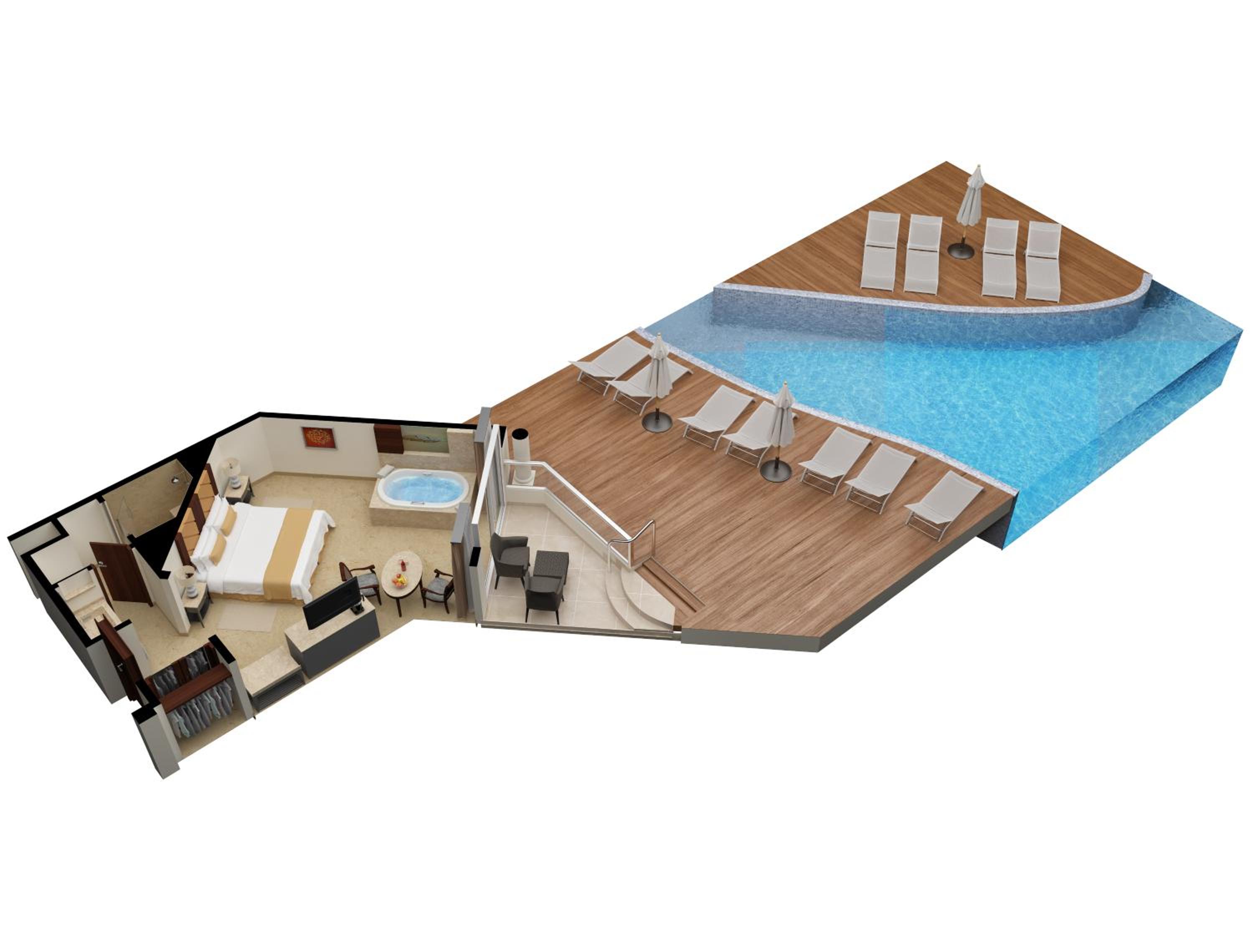 Swim Up Suite Garden View - Kids & Teens Free