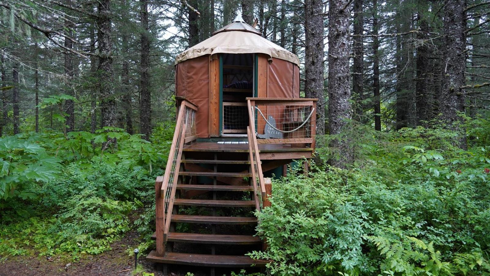 Bunk Yurt at Yurt Village-Sea Lion Chanty with Shared Bathroom photo 2