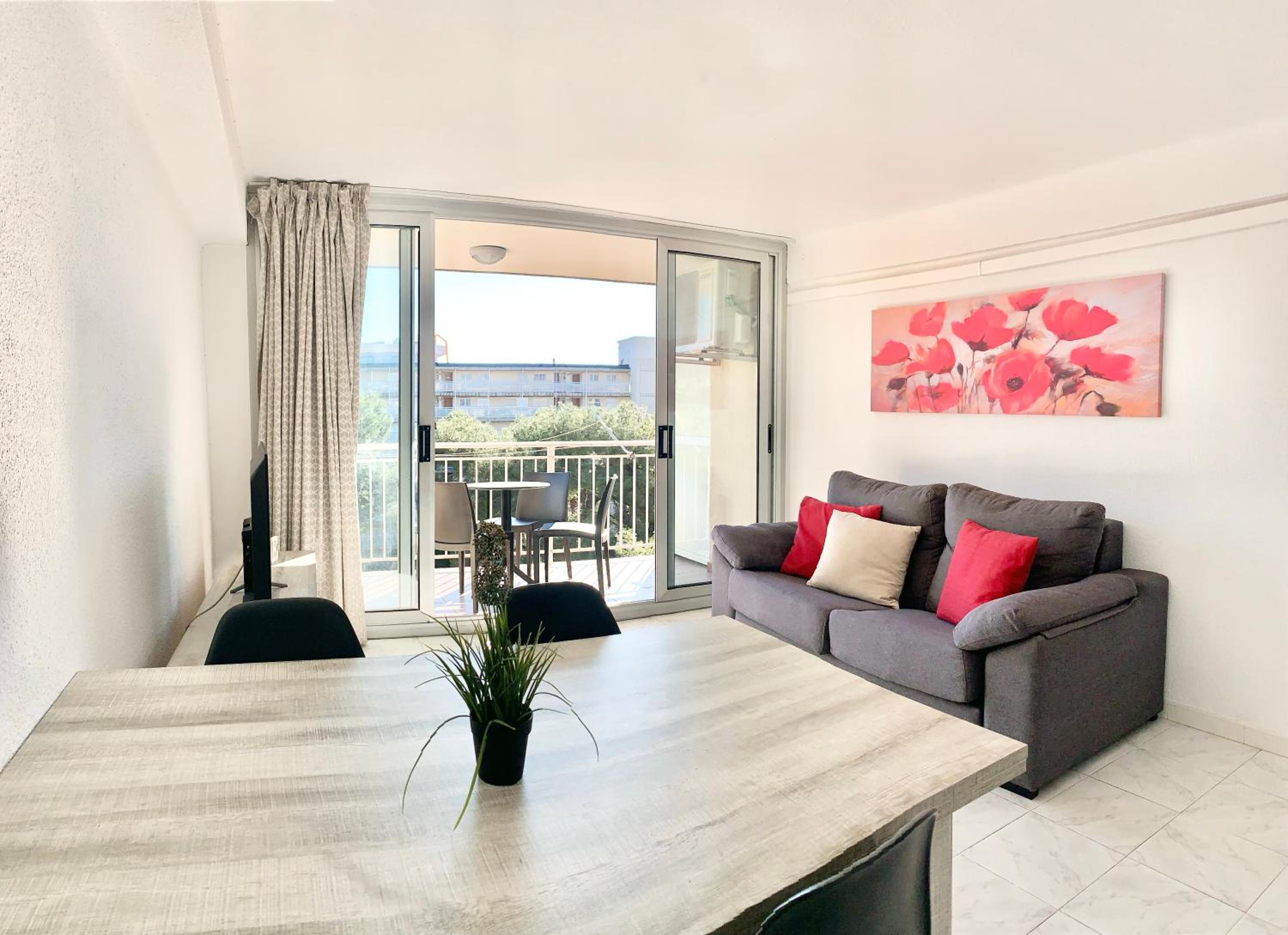Apartamento con vista al jardín