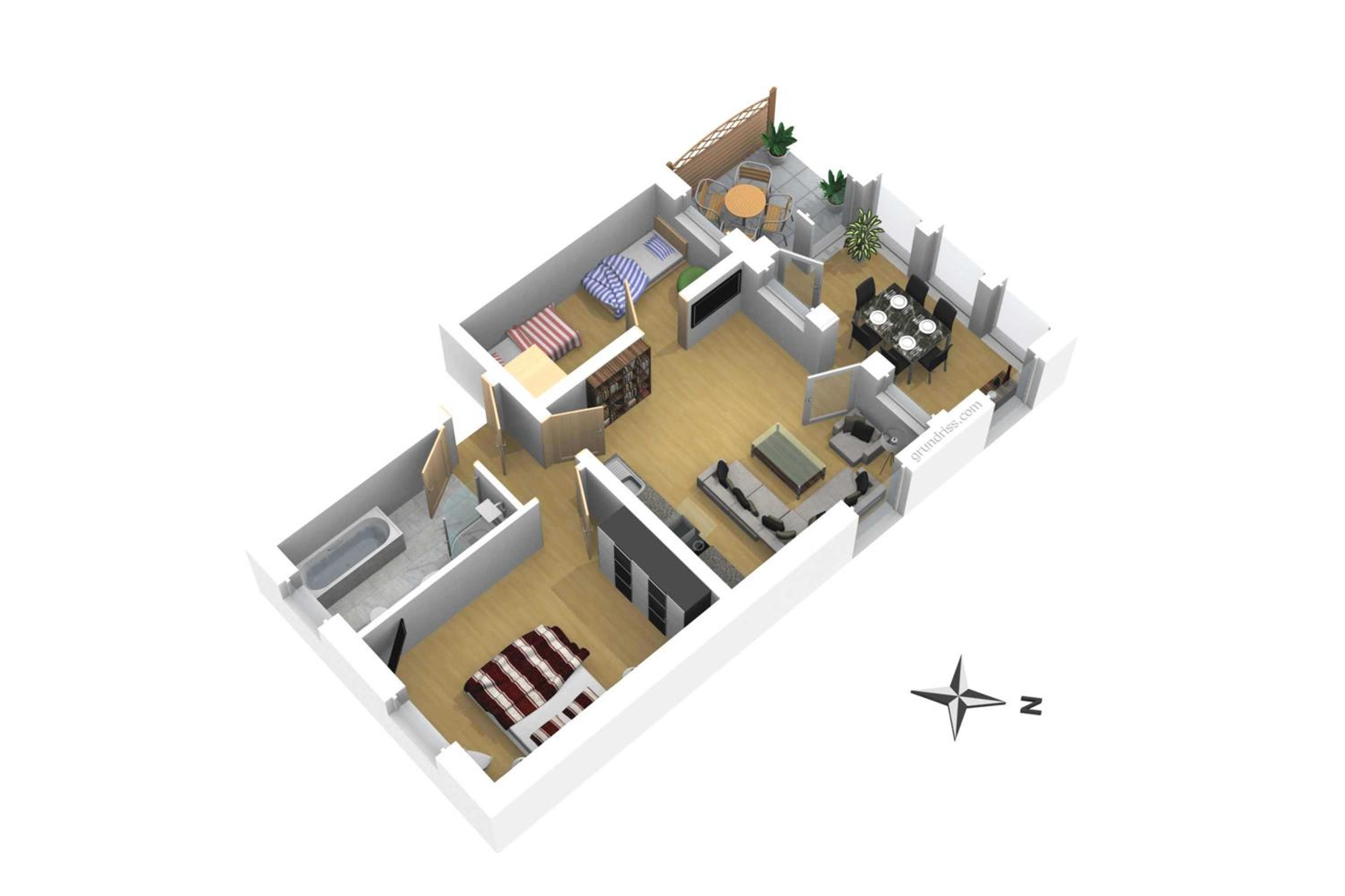 Two-Bedroom Apartment with Terrace photo 3
