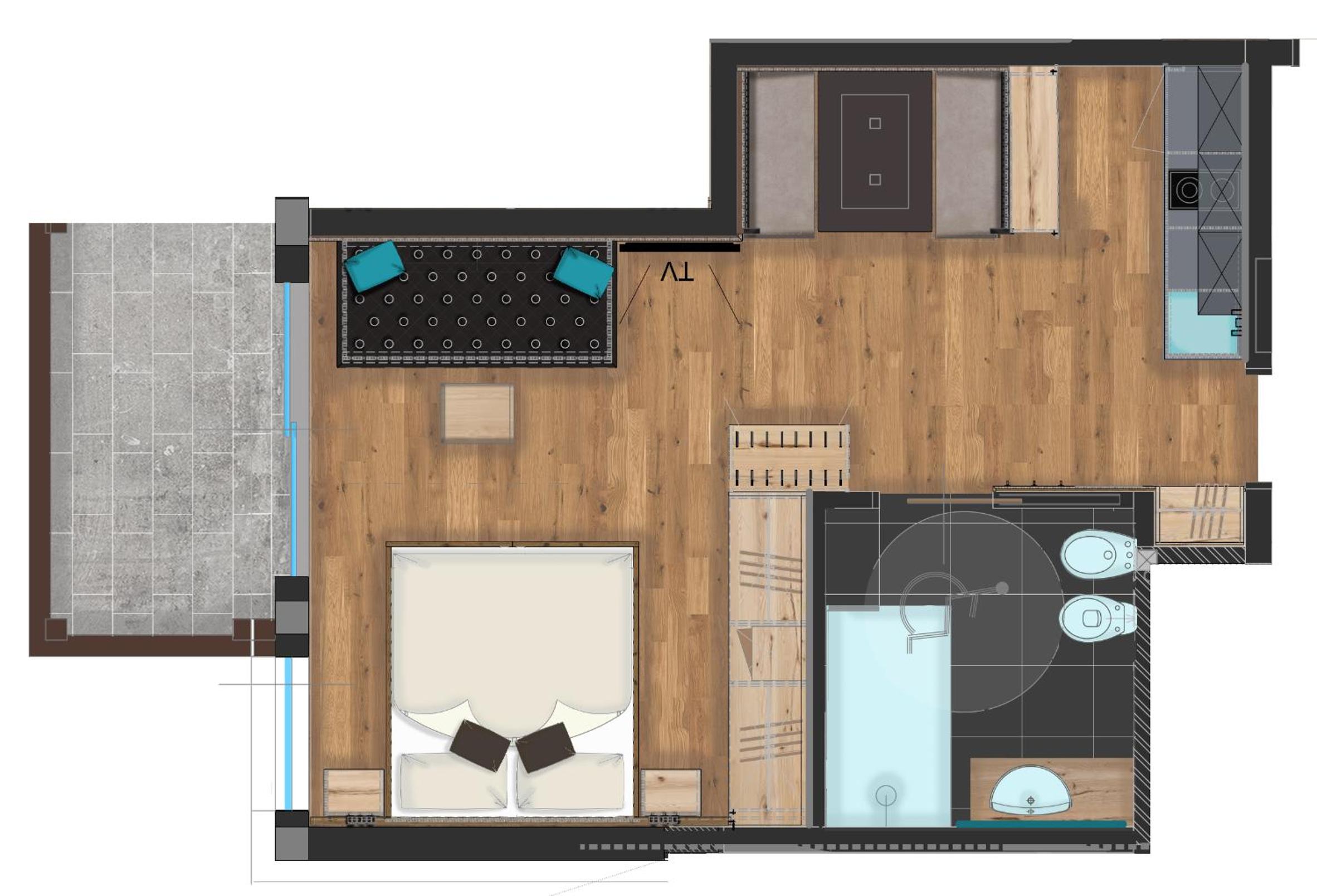 Studio with Balcony photo 3