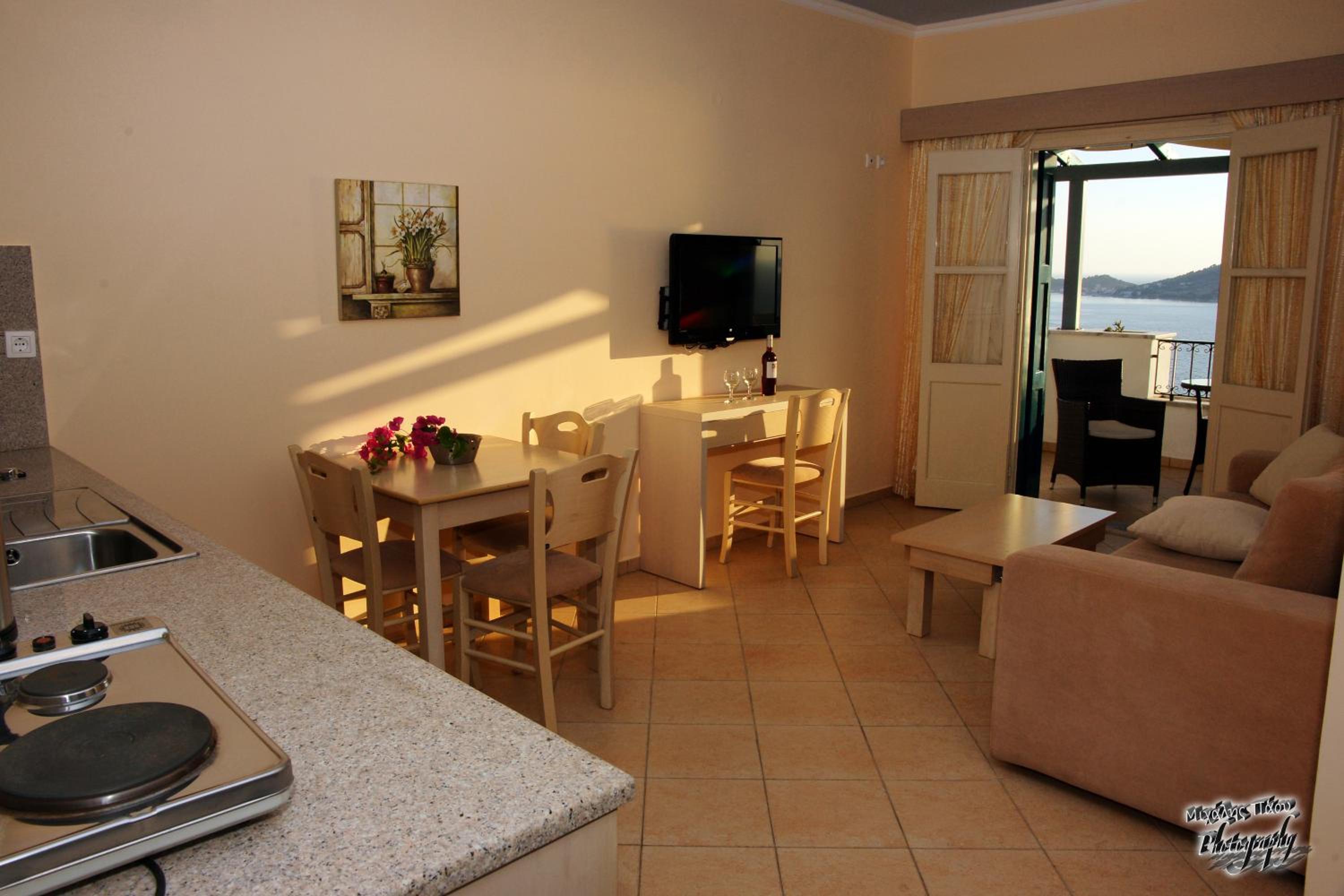 One-Bedroom Apartment with Balcony and Sea View