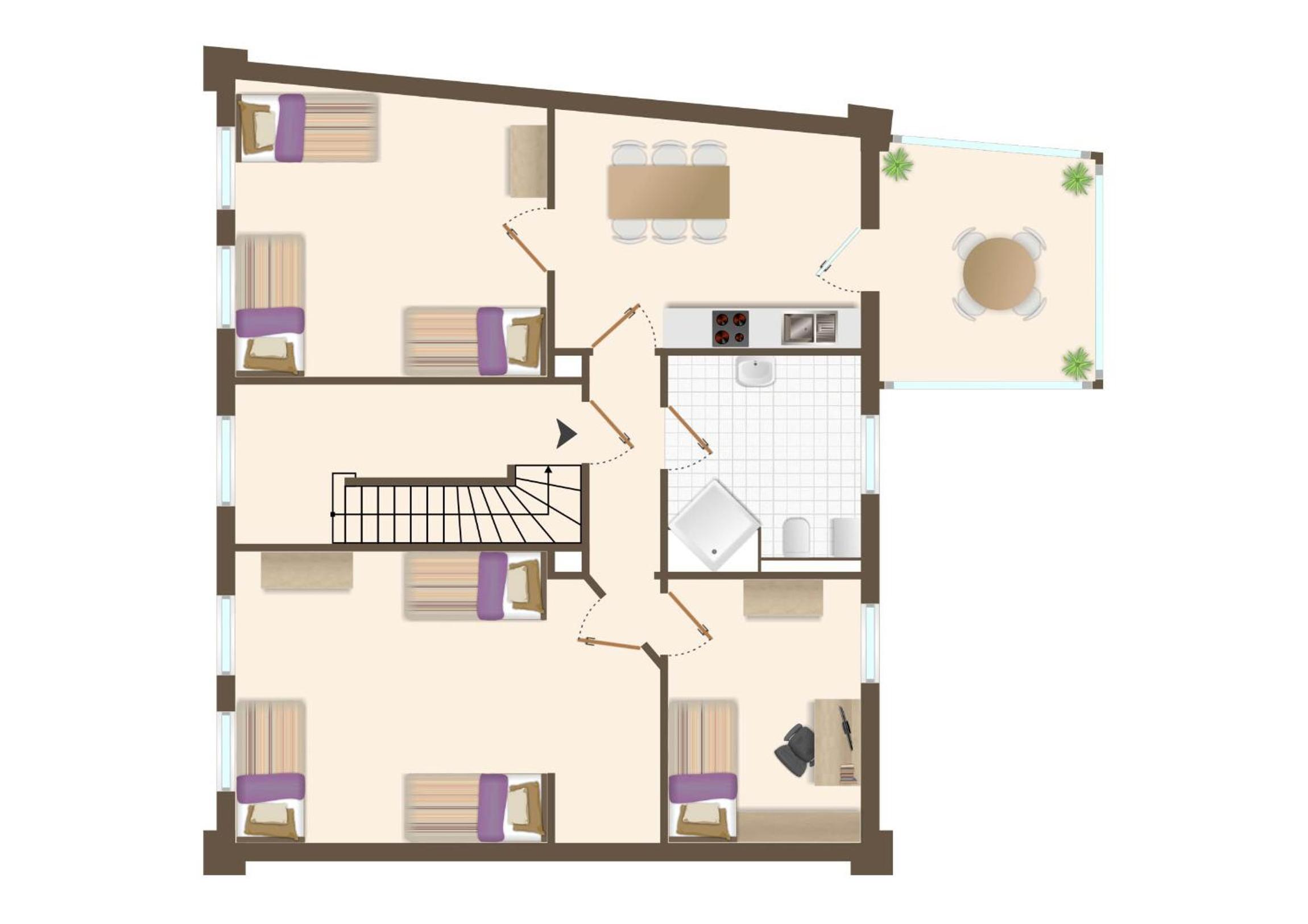 Three-Bedroom Apartment photo 2