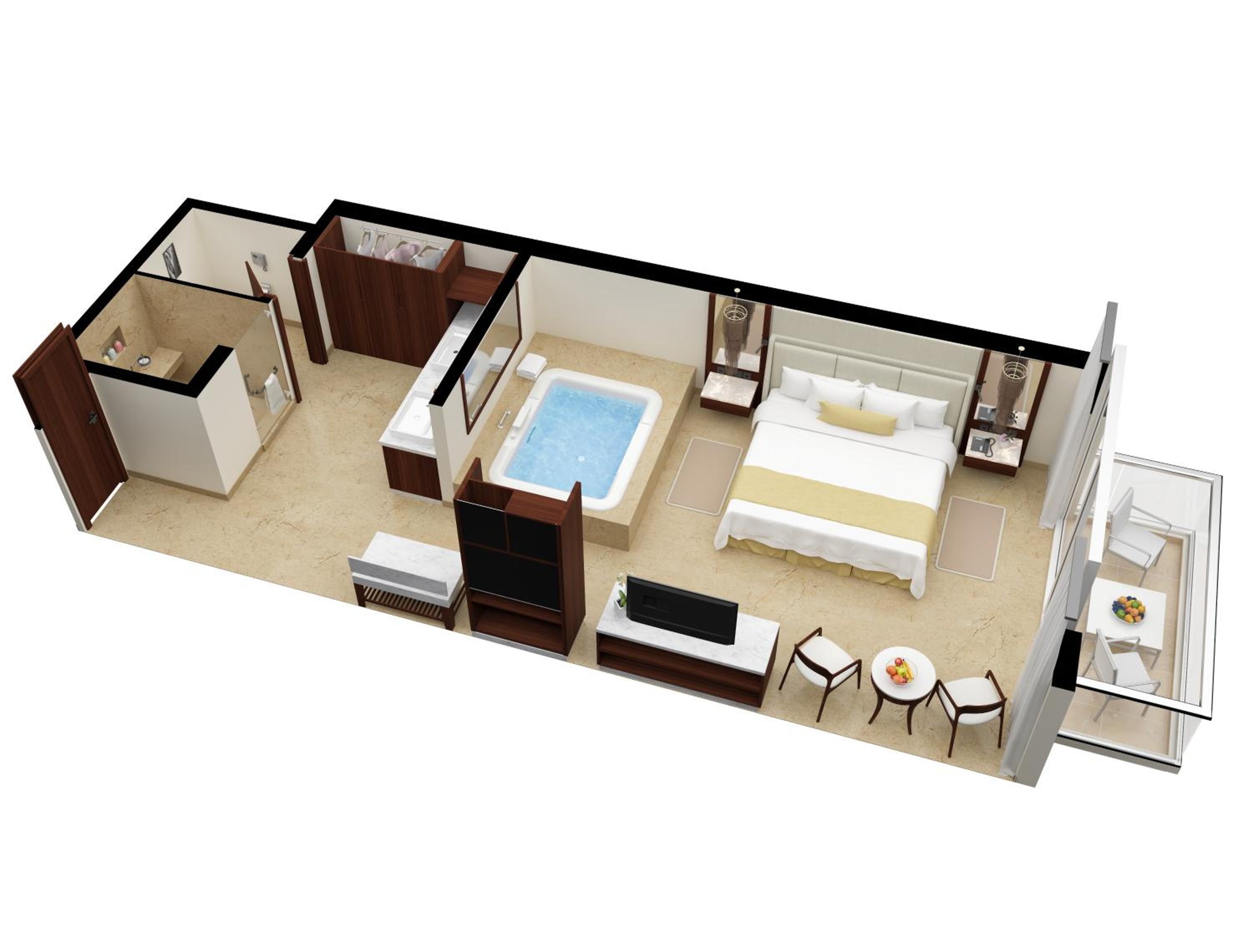 Superior Honeymoon Suite Ocean View - King Size Bed