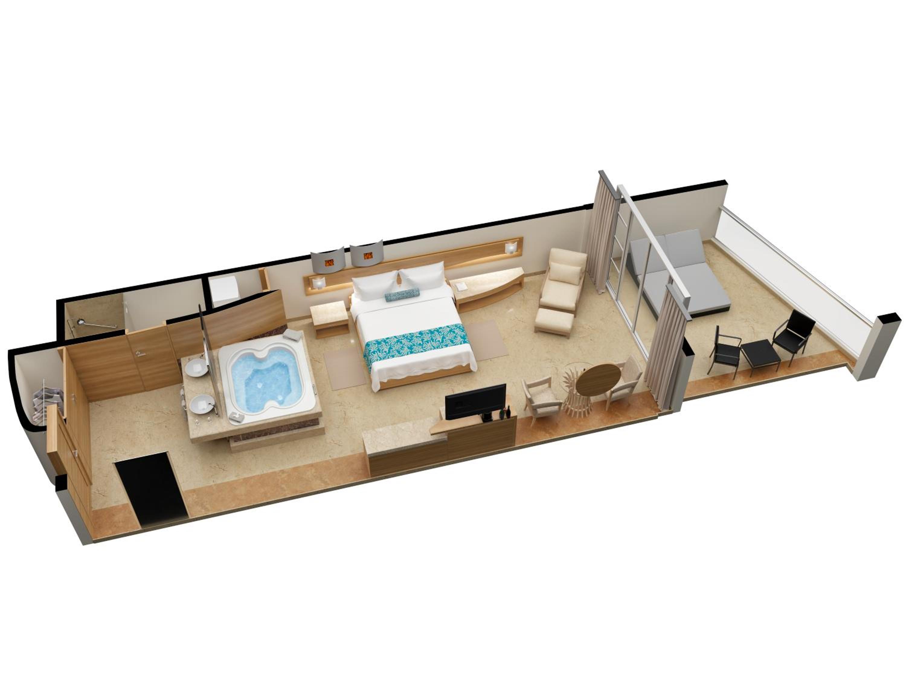 Superior Honeymoon Suite Ocean View - King Size Bed photo 3