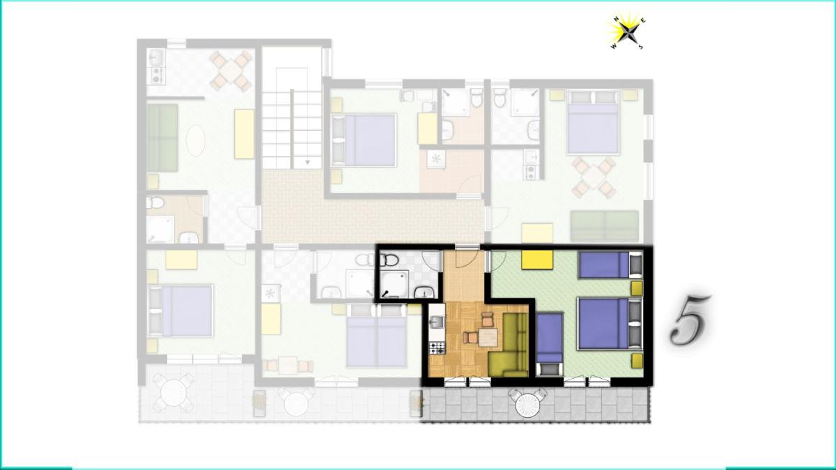 One-Bedroom Apartment with Balcony and Garden View photo 3