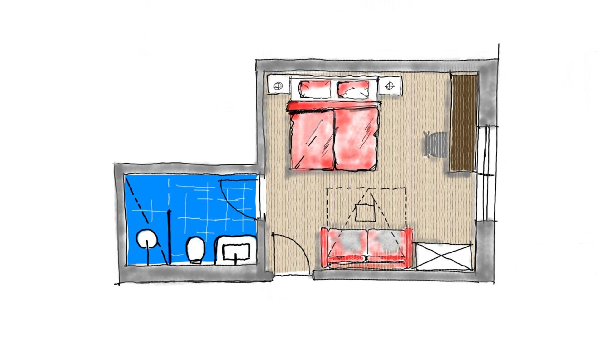 Deluxe Double Room with Shower - Photo 4