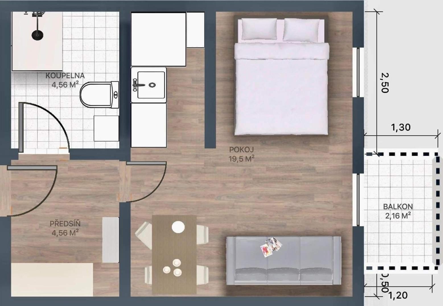One-Bedroom Apartment photo 2