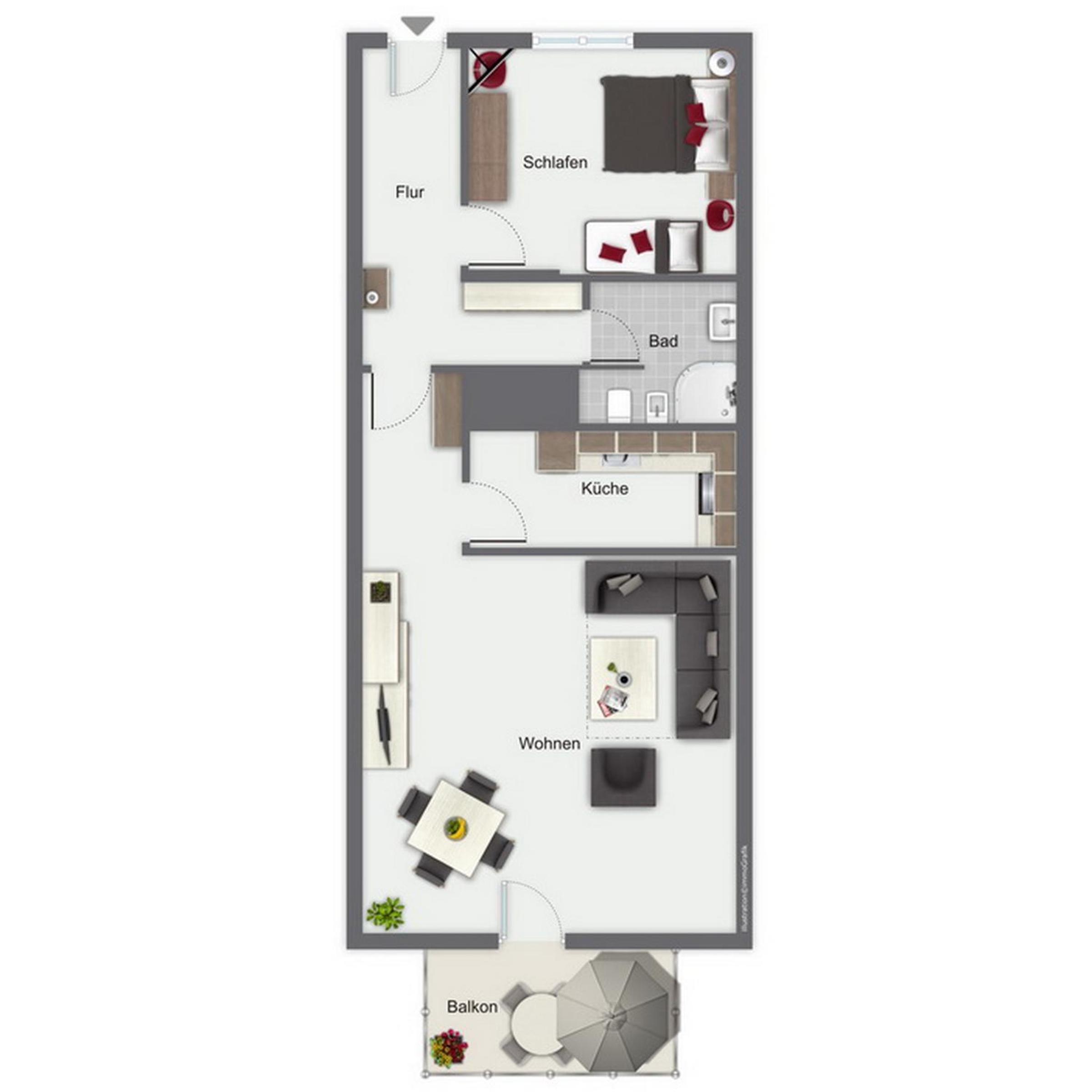 Apartment with Balcony photo 2
