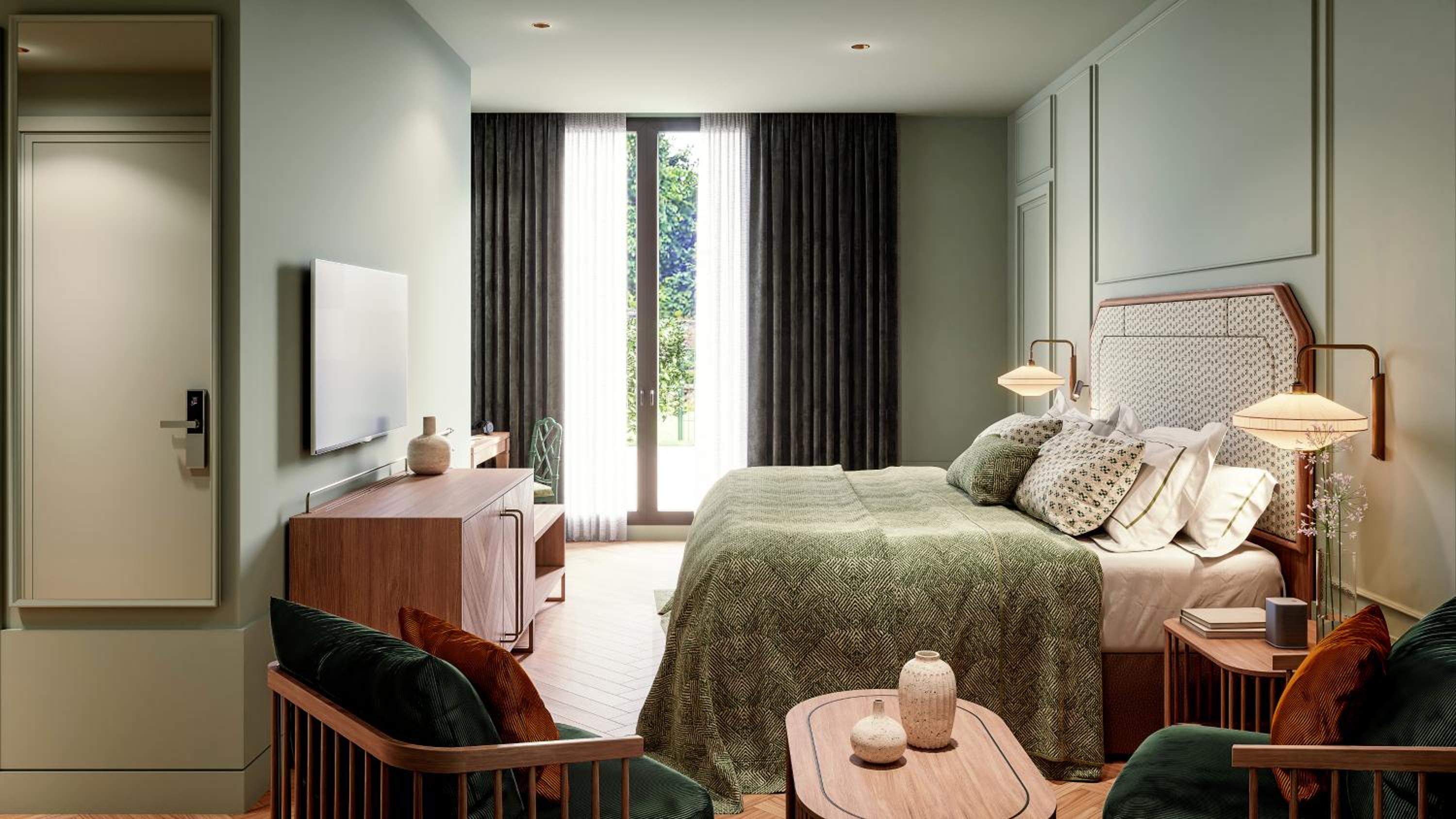 Premium Double or Twin Room with Garden photo 3