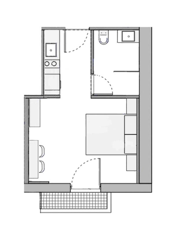 Apartment with Balcony photo 2