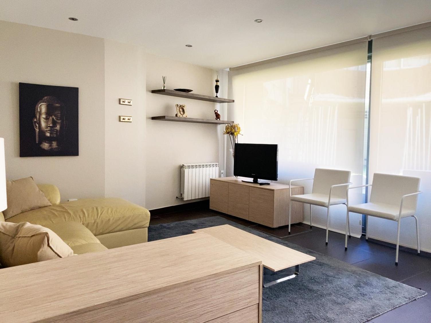 Apartamento con vista al jardín