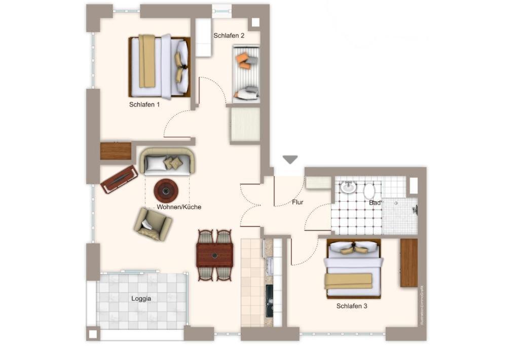Apartment with Balcony photo 2