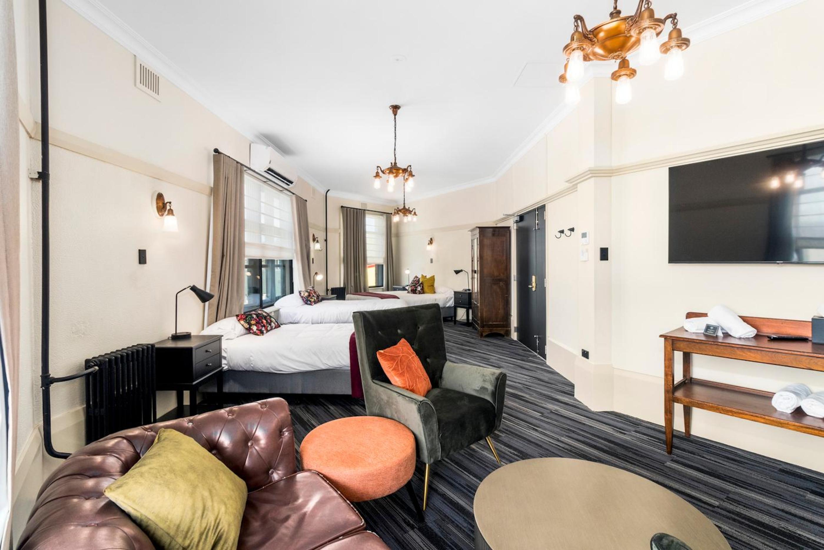 Family Room with Shared Bathroom