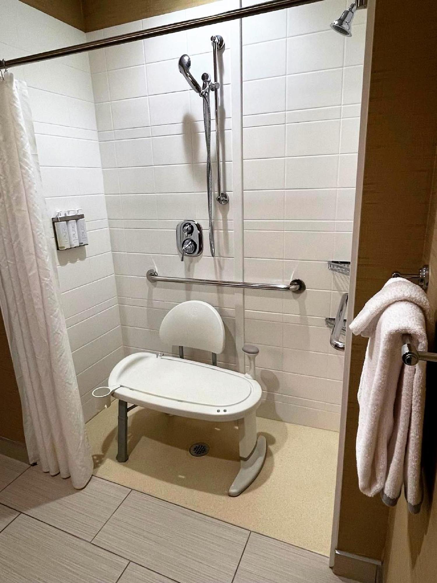 1 King Bed, Mobility/Hearing Accessible Suite, Roll-in Shower, Non-Smoking photo 2
