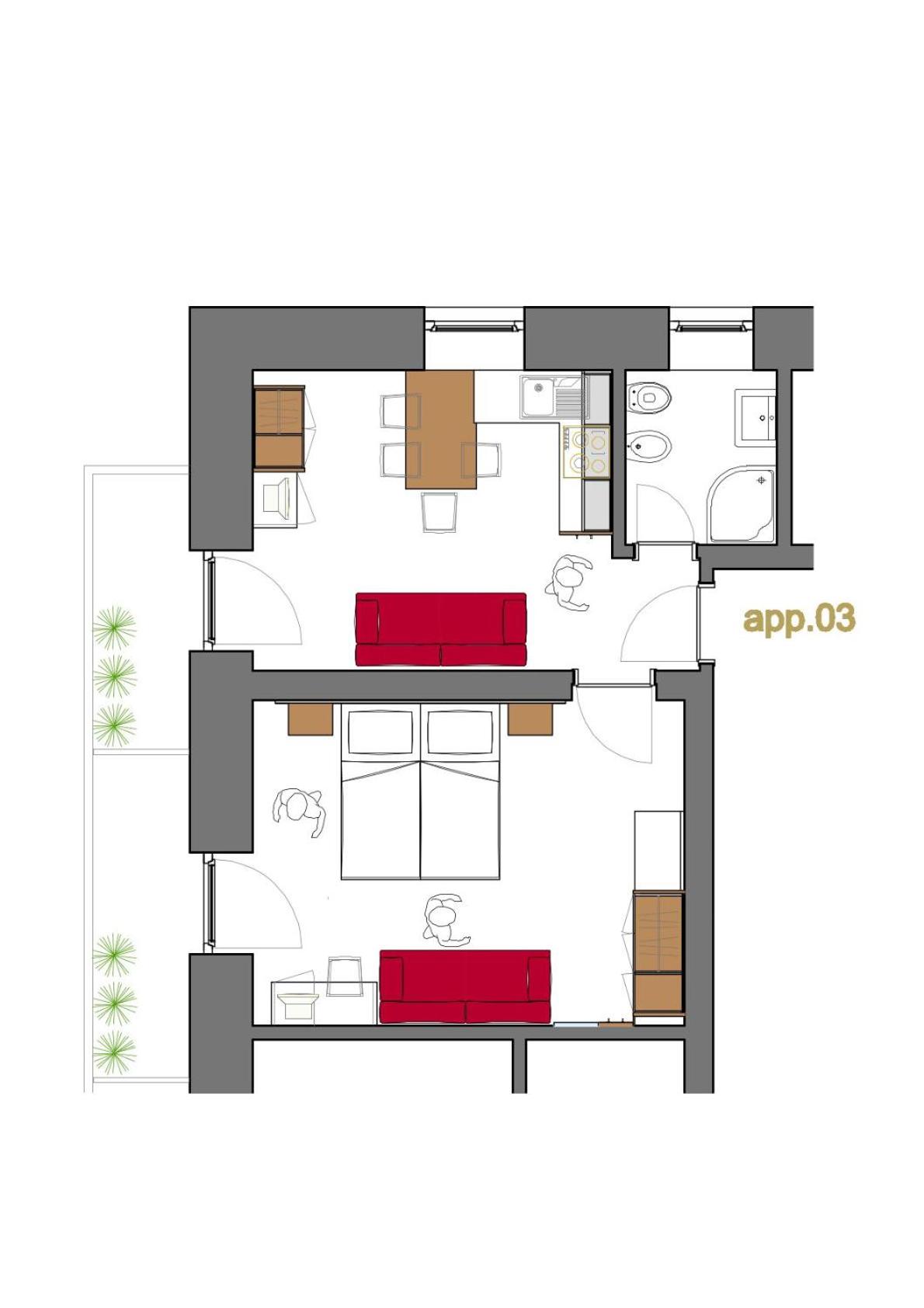 One-Bedroom Apartment photo 3
