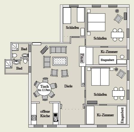 Five-Bedroom Apartment - Ground Floor (9 Adults) photo 3