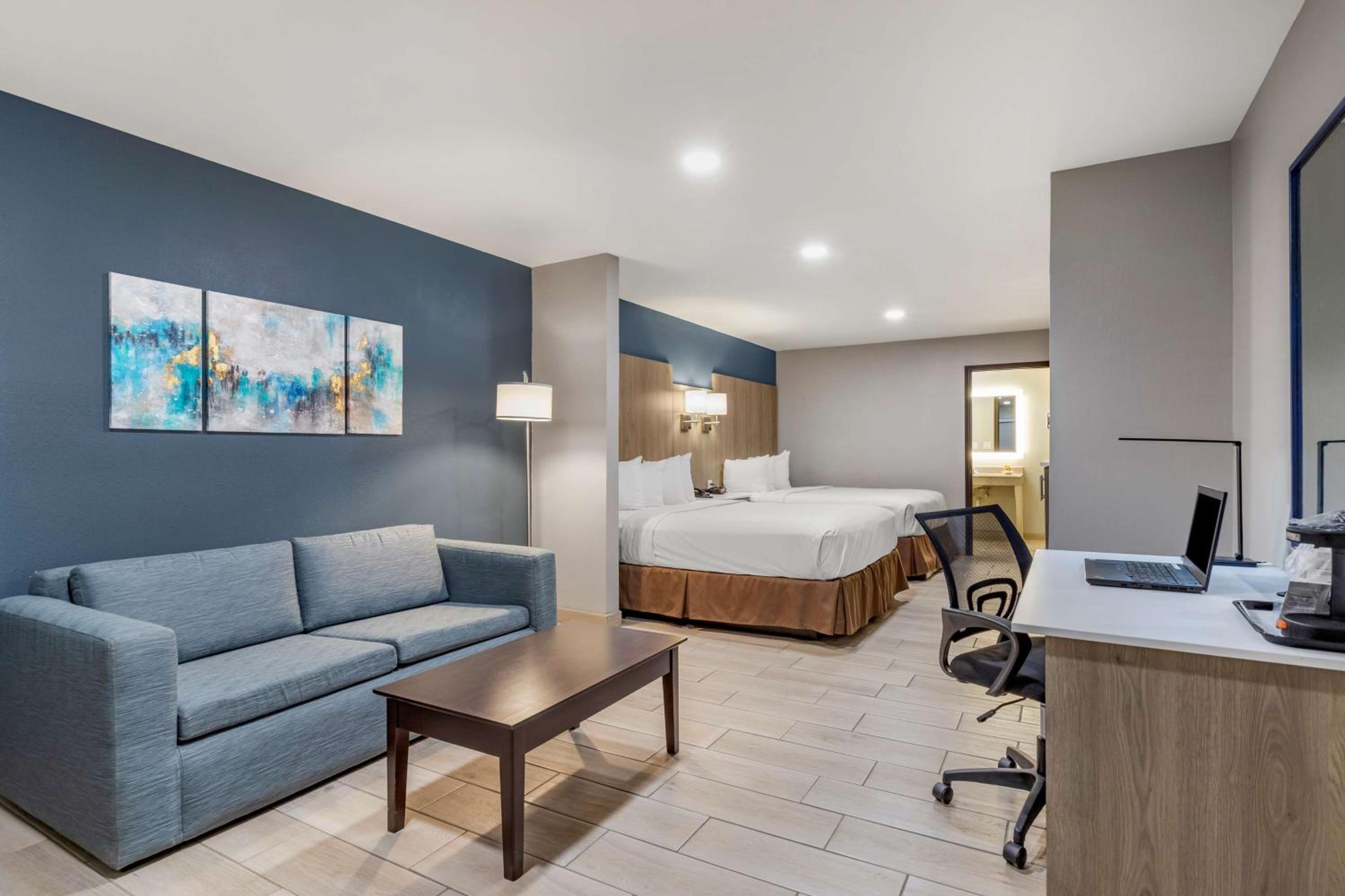 Junior Queen Suite with Two Queen Beds and Sofa Bed - Walk-In Shower/Disability Access/Non-Smoking