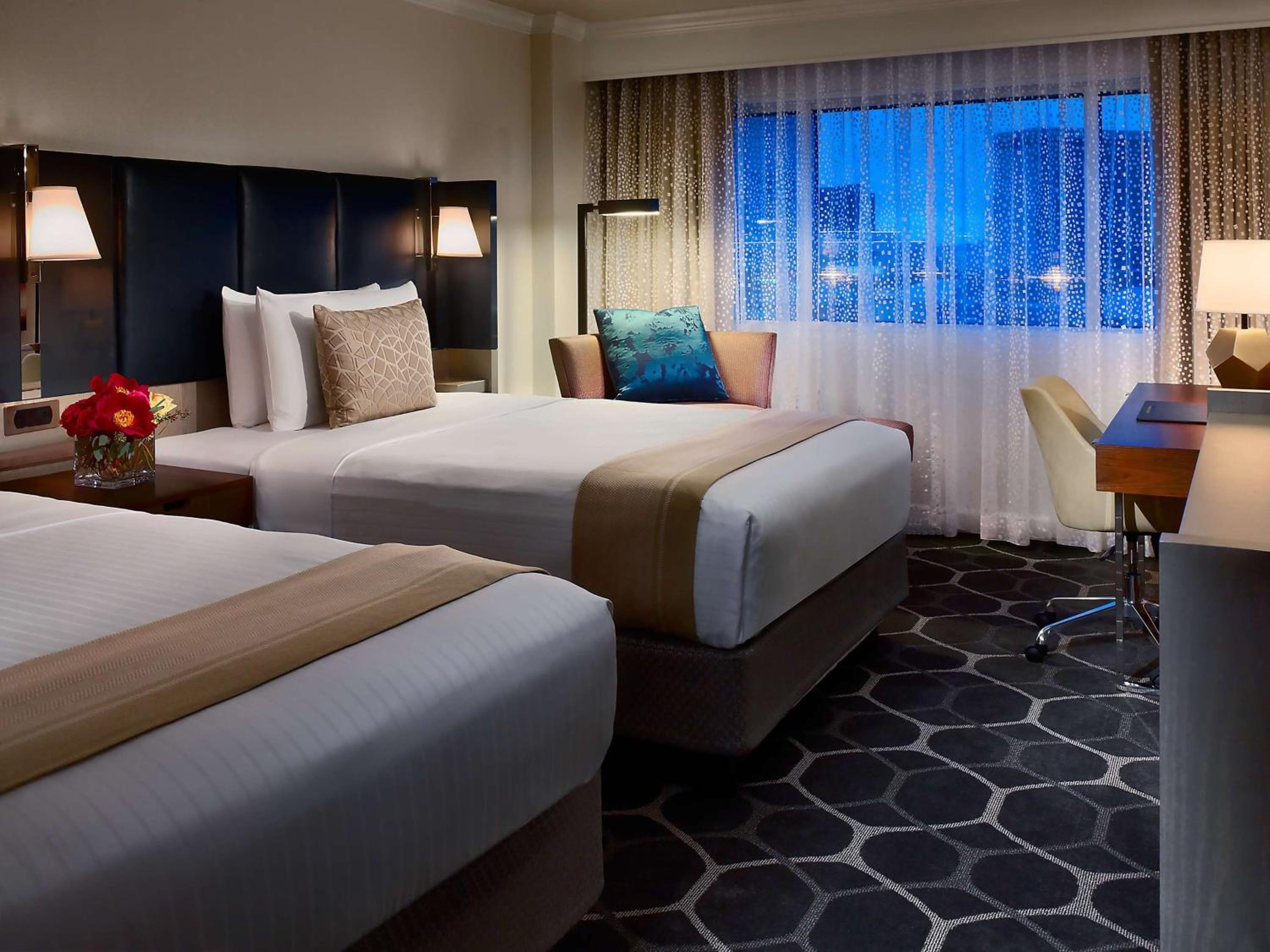 Deluxe Queen Room with Two Queen Beds - Hearing Accessible at The Royal Sonesta Houston Galleria in Houston