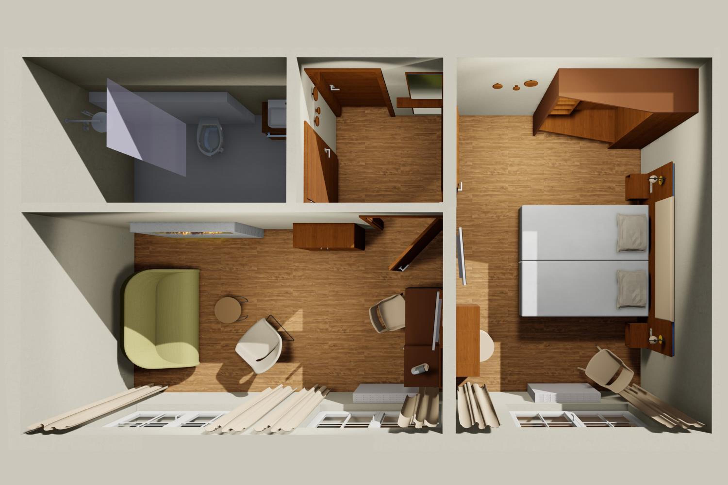 Suite with Electric Fireplace - Photo 6