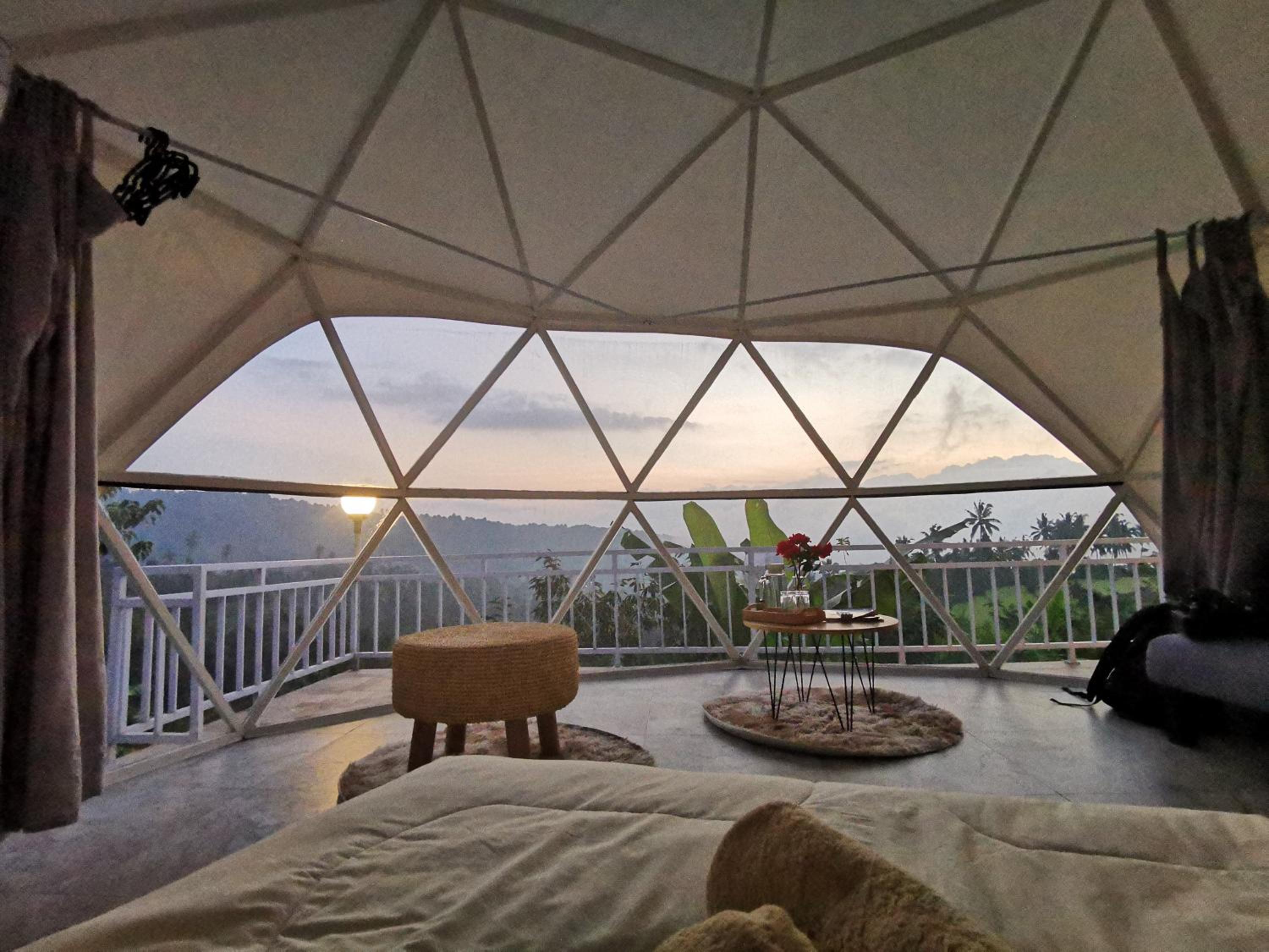 Tent Room Rice field & Sunset View