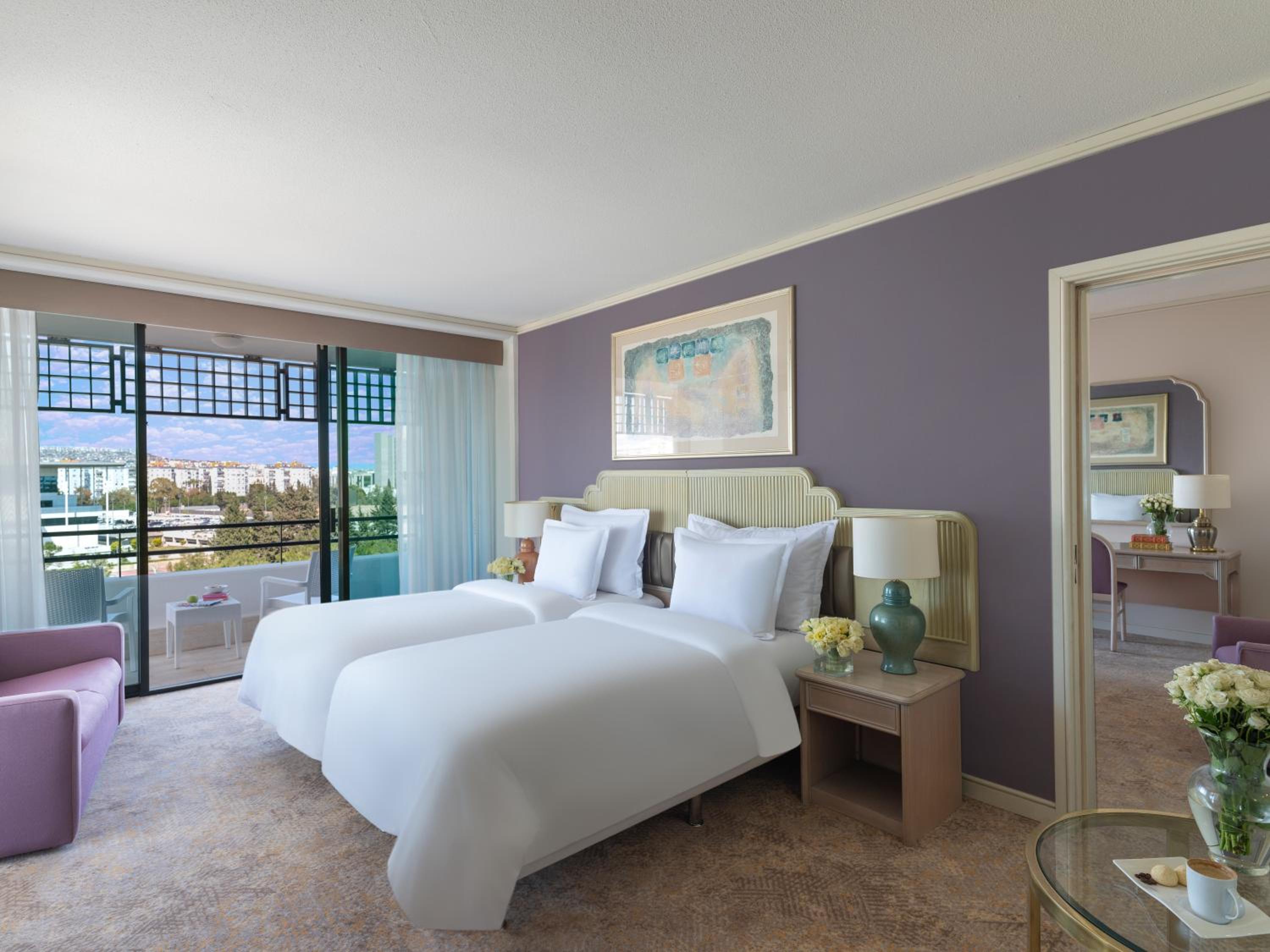 Family King Bed Suite with Two Twin Beds, Terrace and City View photo 2