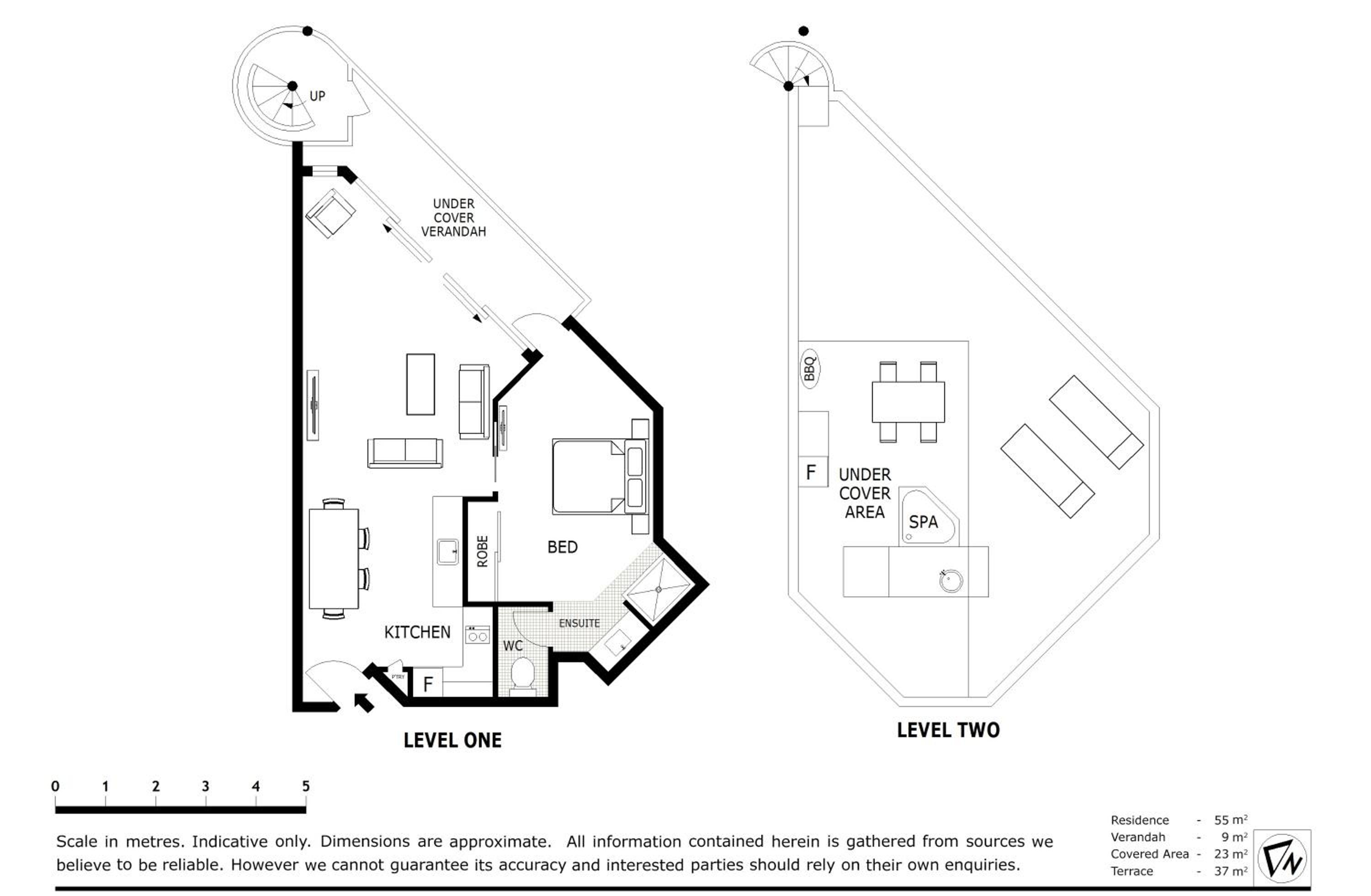 Penthouse One-Bedroom Apartment with Partial Ocean View